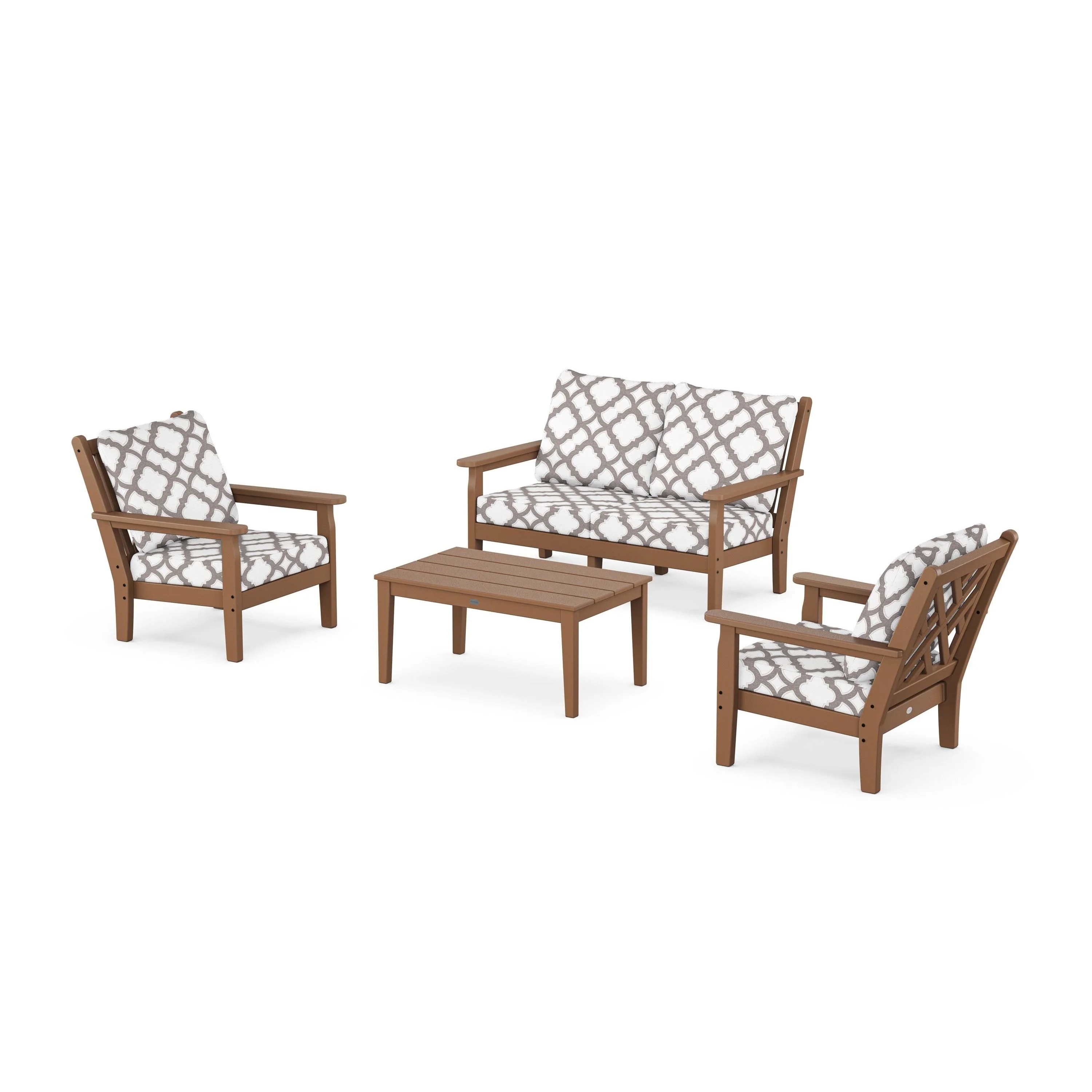 Chippendale 4-Piece Deep Seating Set with Loveseat - Image 115