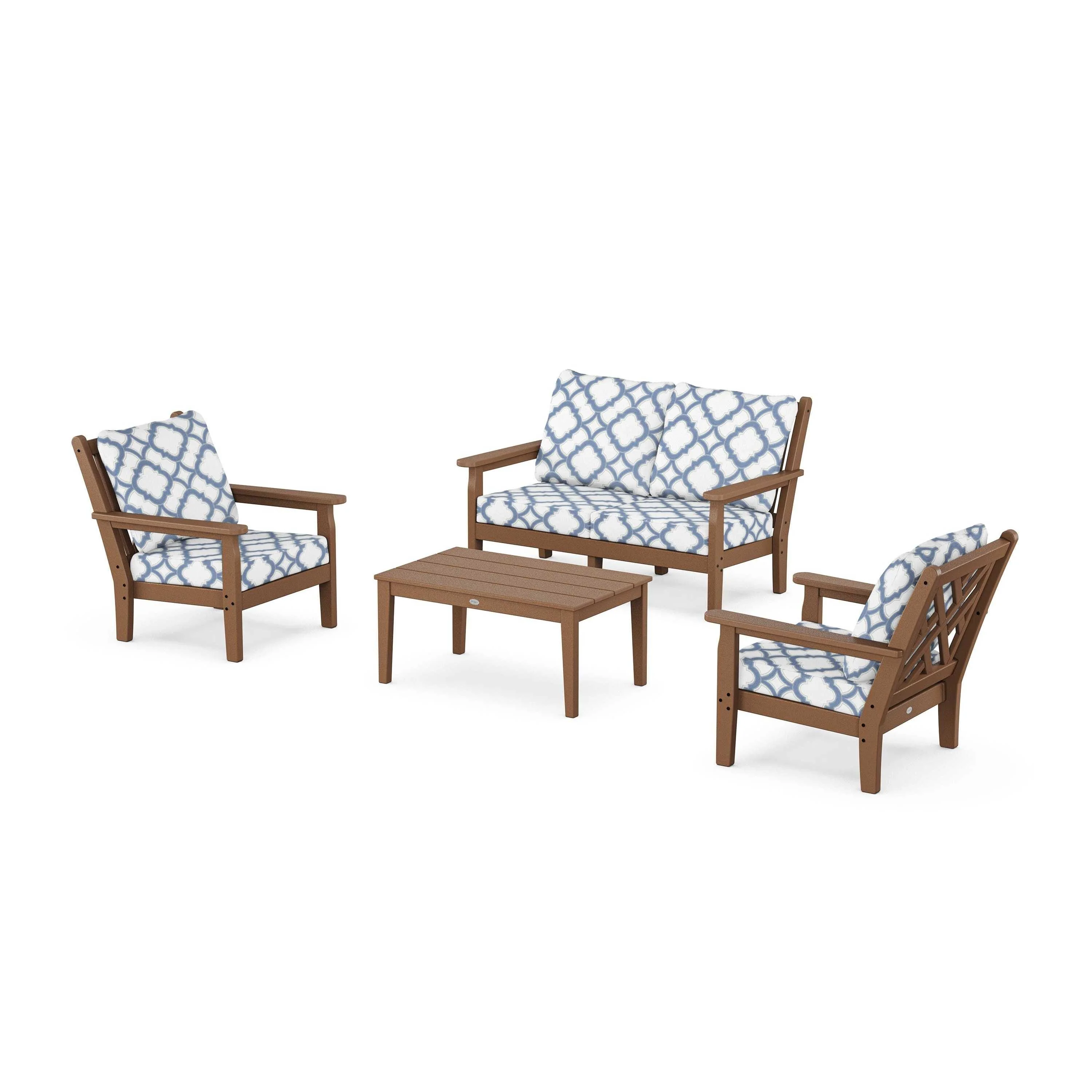 Chippendale 4-Piece Deep Seating Set with Loveseat - Image 116
