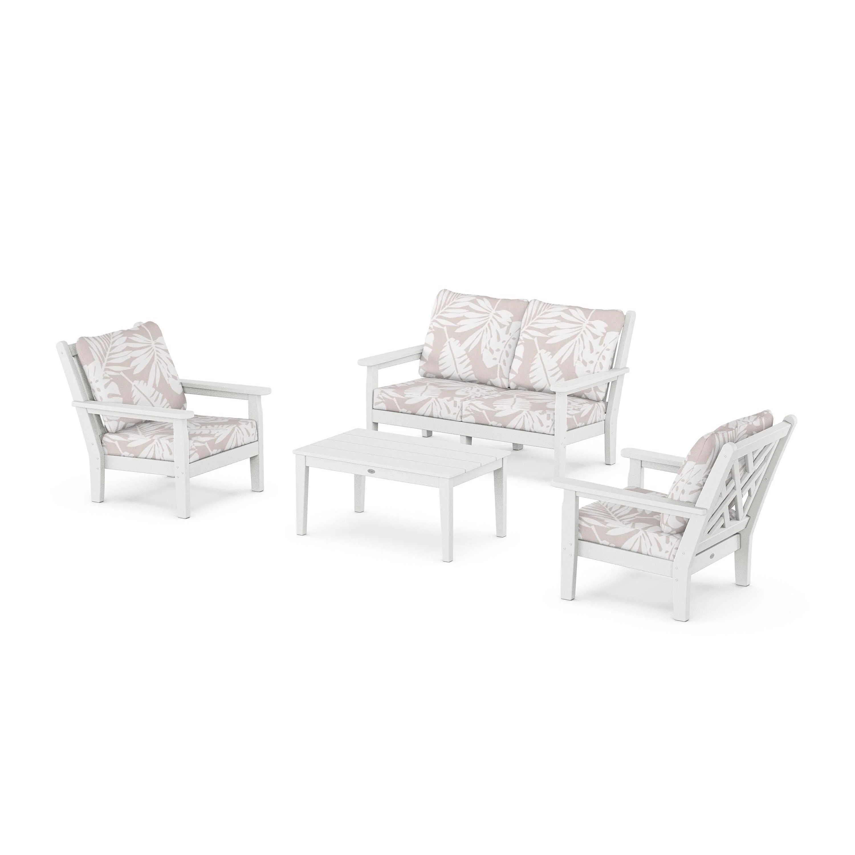 Chippendale 4-Piece Deep Seating Set with Loveseat - Image 127