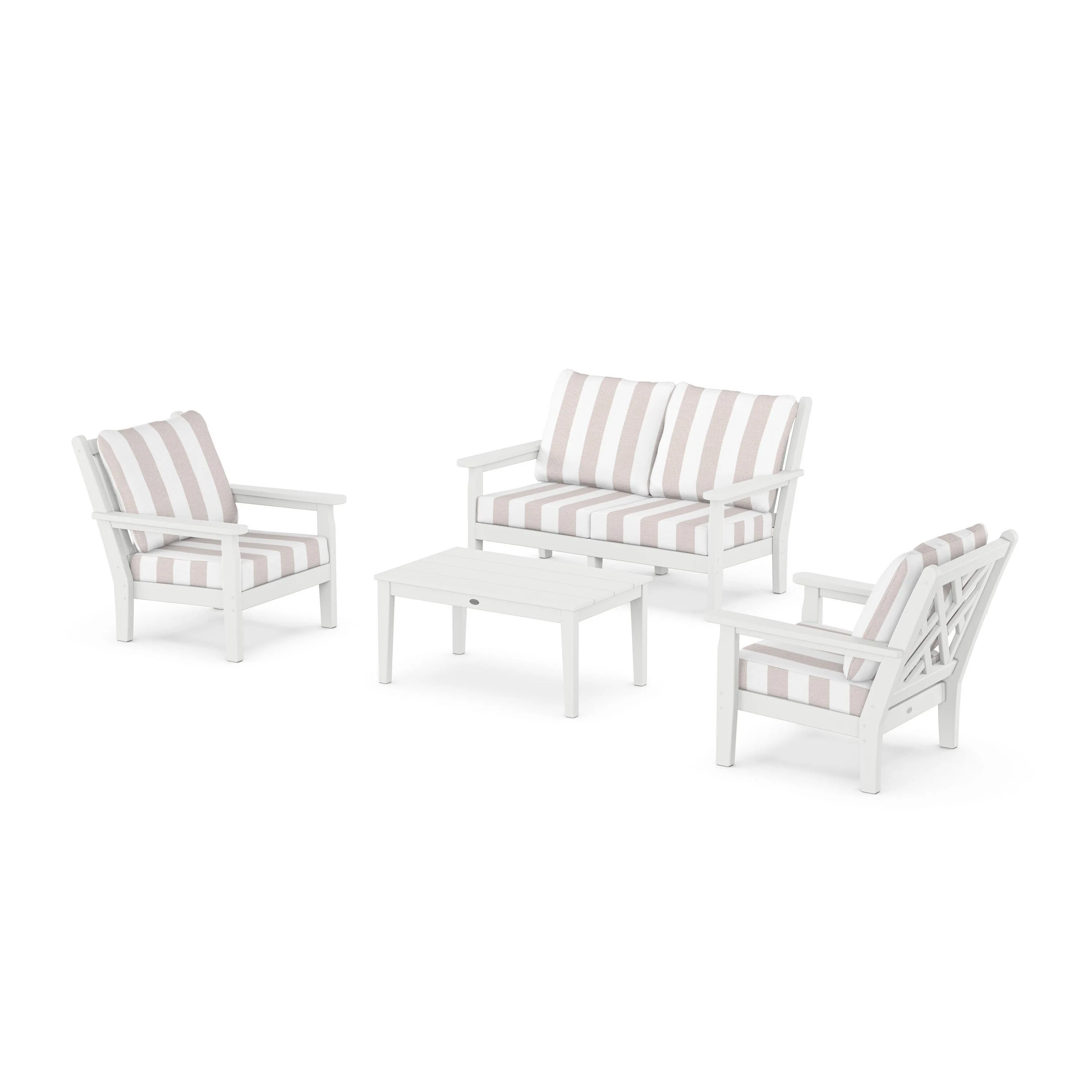 Chippendale 4-Piece Deep Seating Set with Loveseat - Image 13