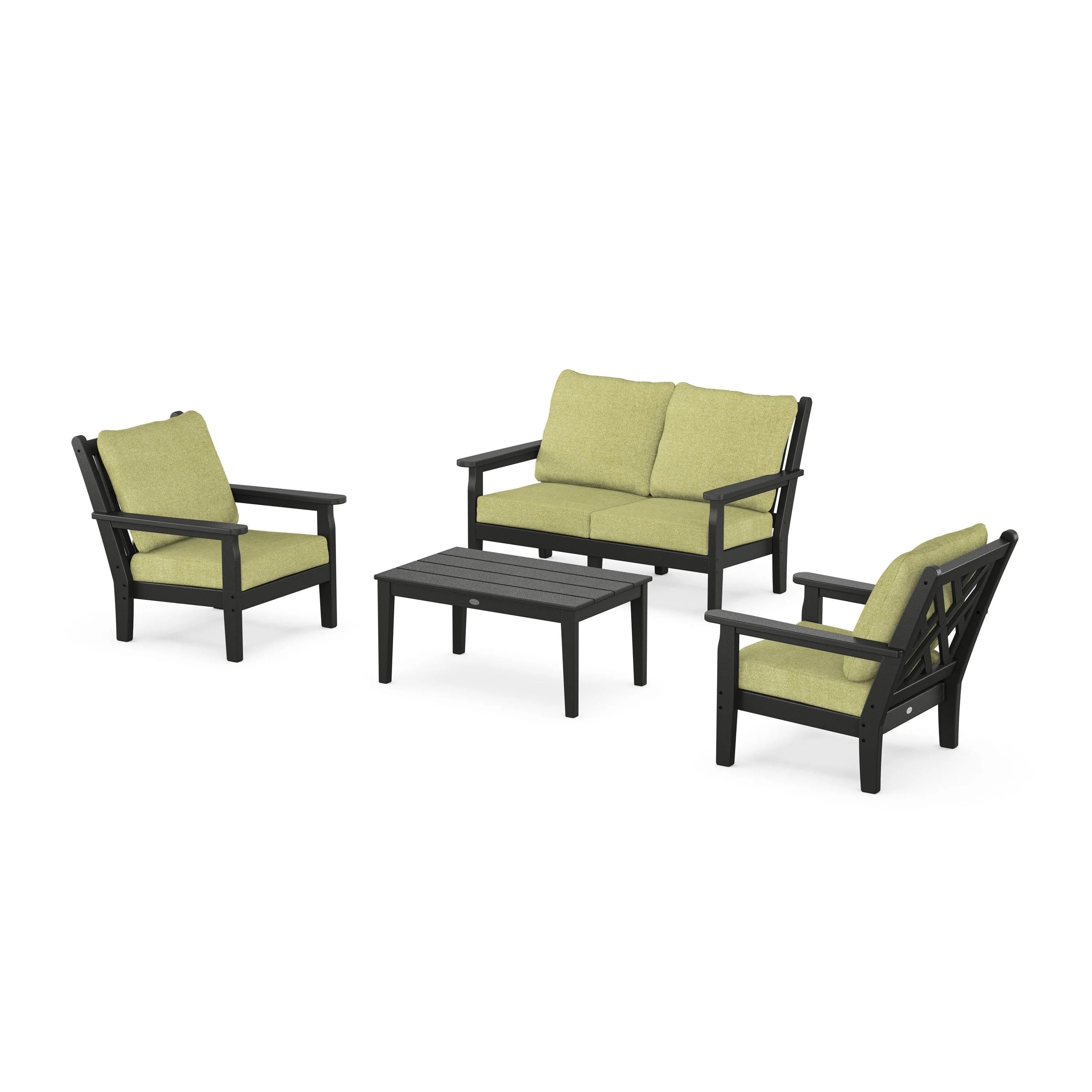 Chippendale 4-Piece Deep Seating Set with Loveseat - Image 135