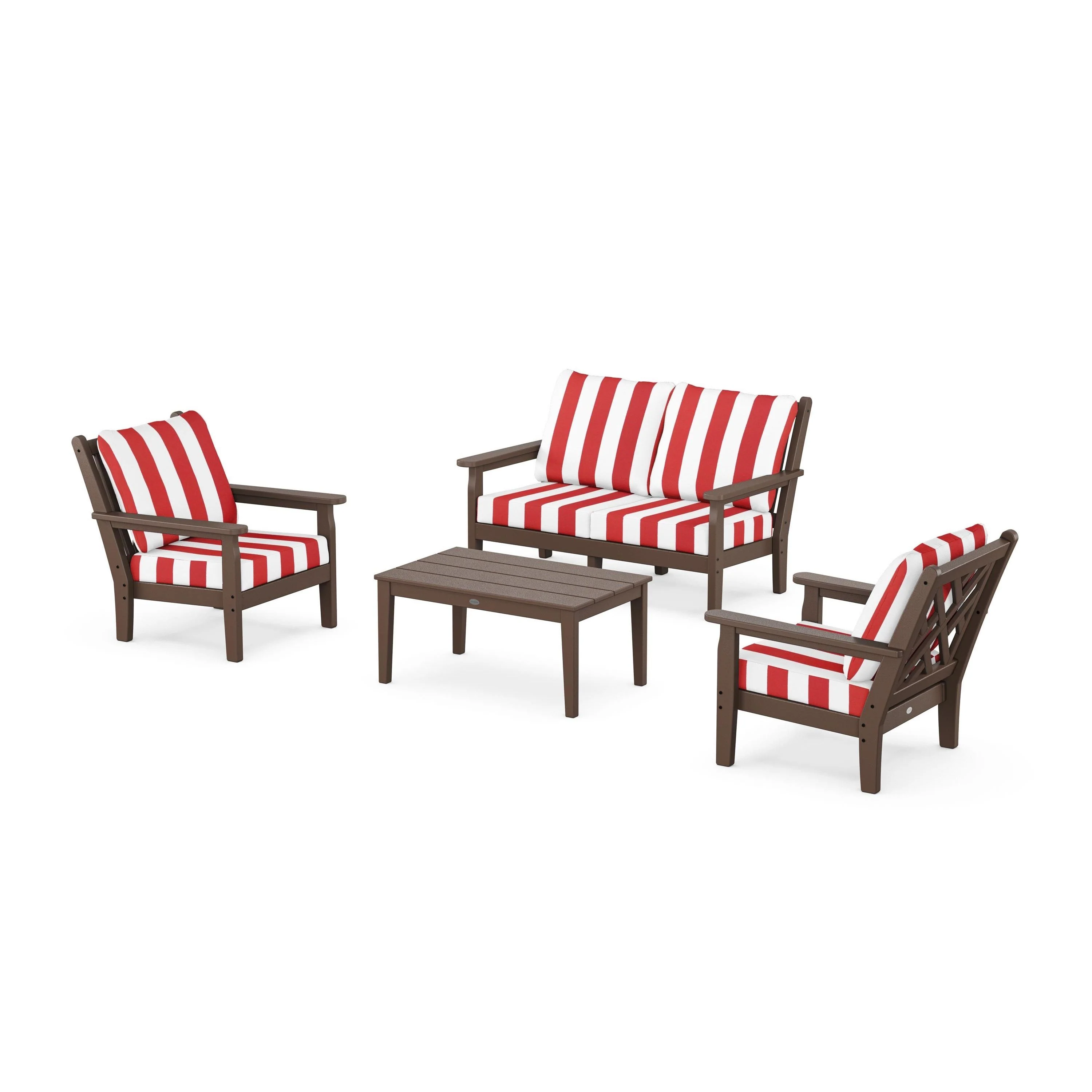 Chippendale 4-Piece Deep Seating Set with Loveseat - Image 137