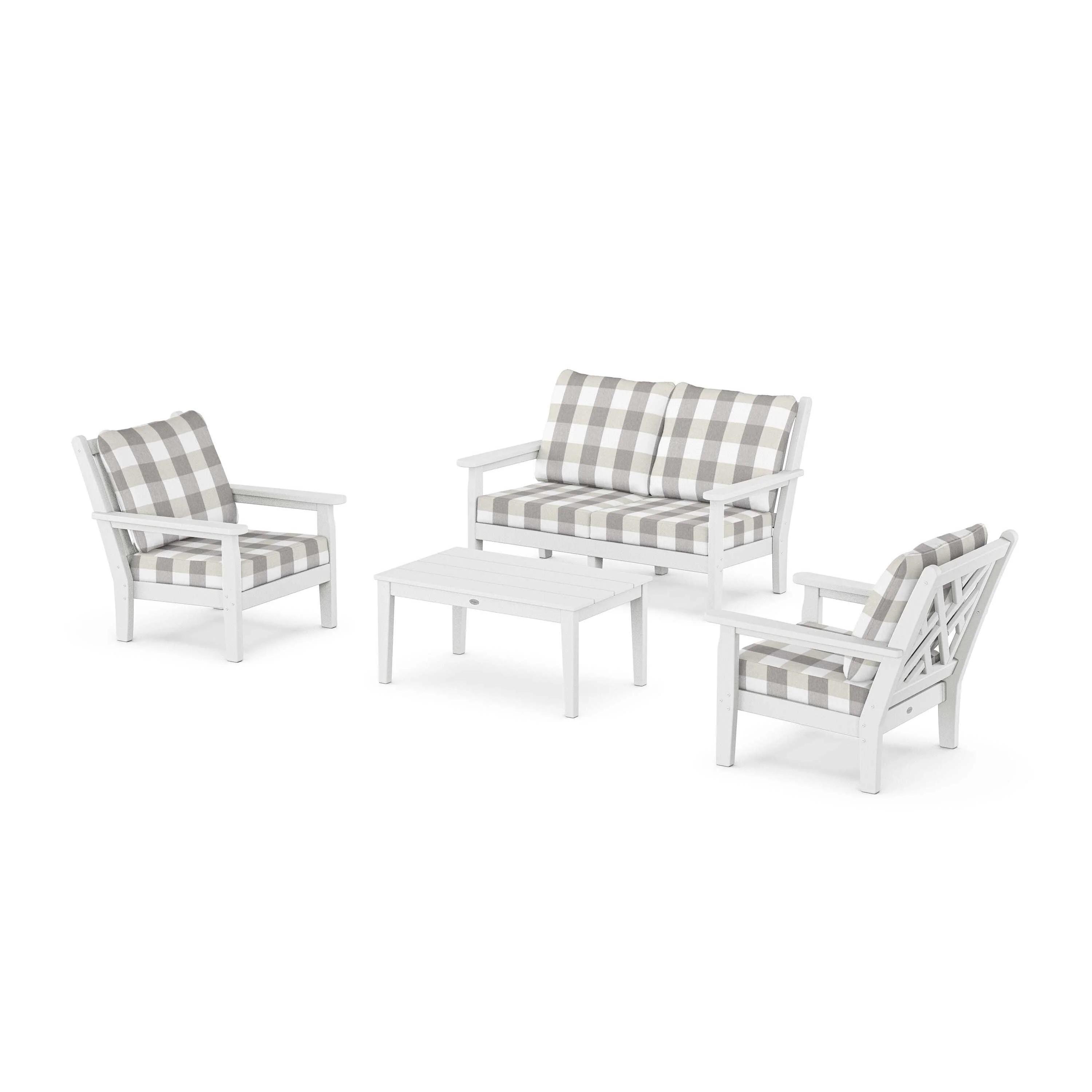 Chippendale 4-Piece Deep Seating Set with Loveseat - Image 182