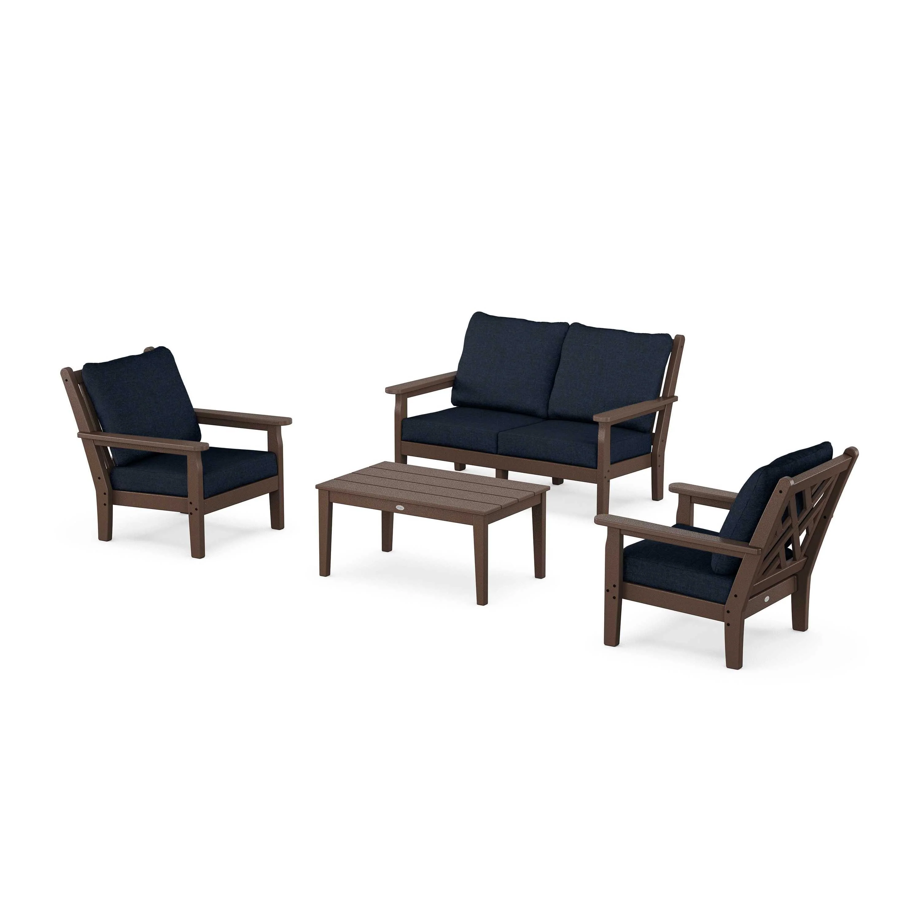 Chippendale 4-Piece Deep Seating Set with Loveseat - Image 184