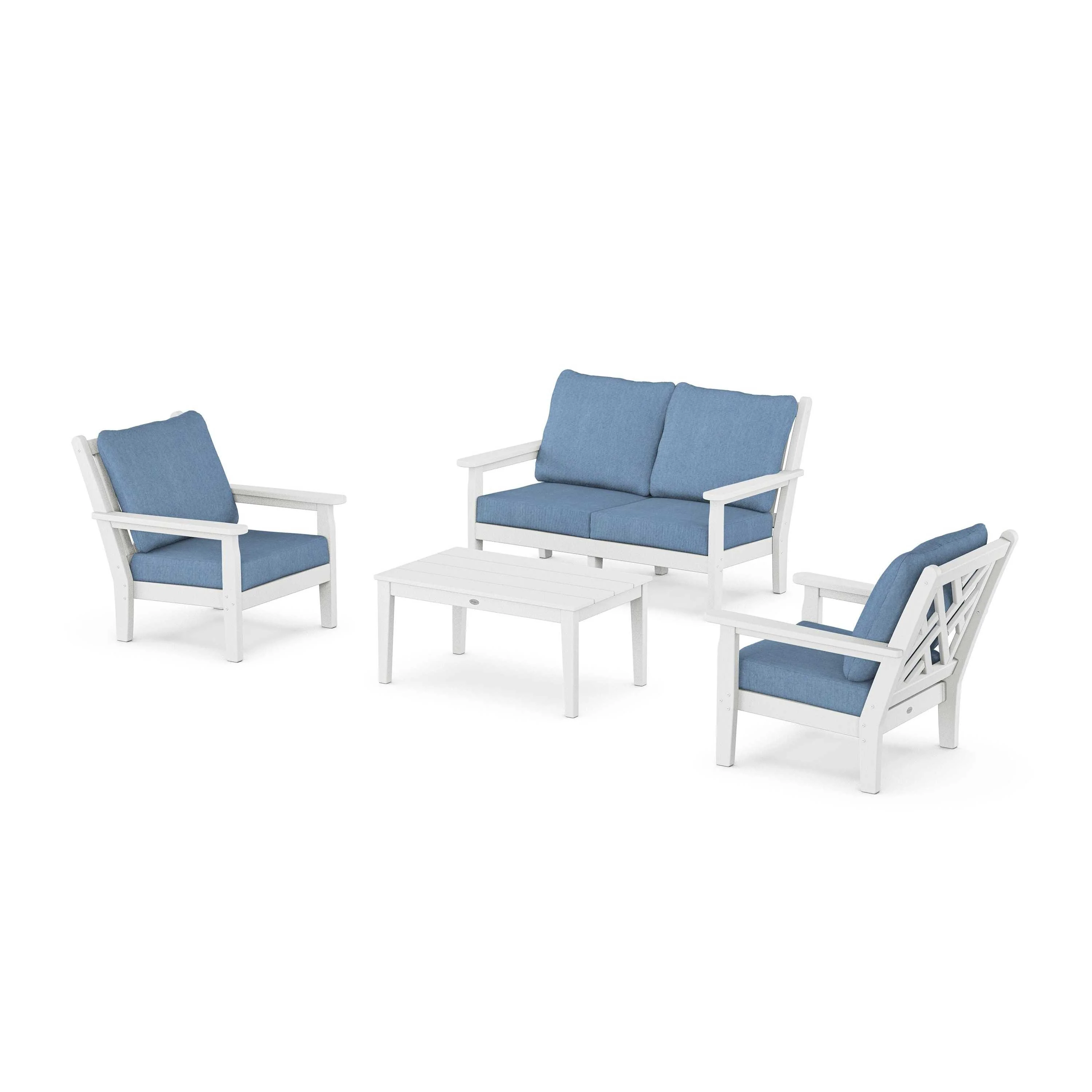 Chippendale 4-Piece Deep Seating Set with Loveseat - Image 44