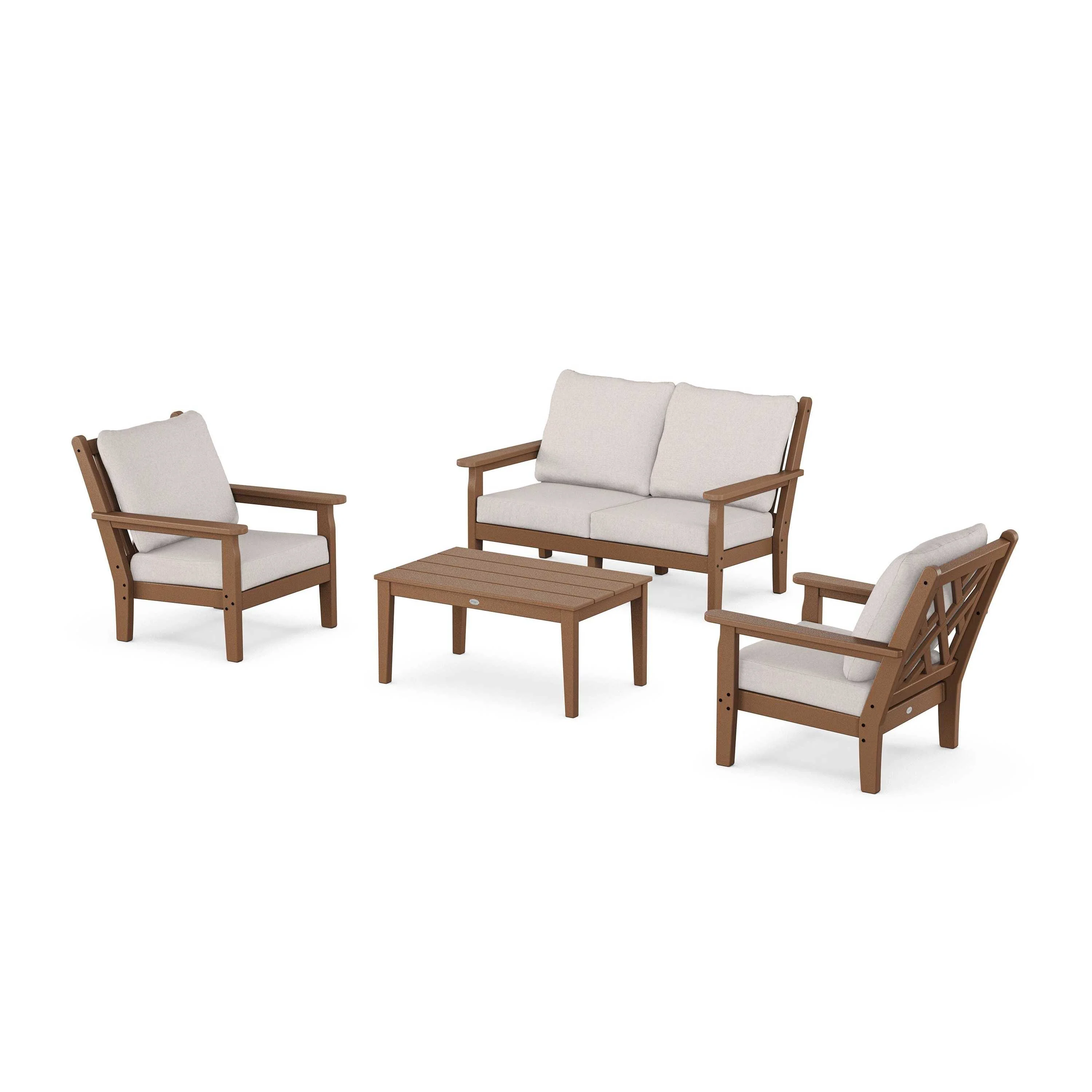 Chippendale 4-Piece Deep Seating Set with Loveseat - Image 57