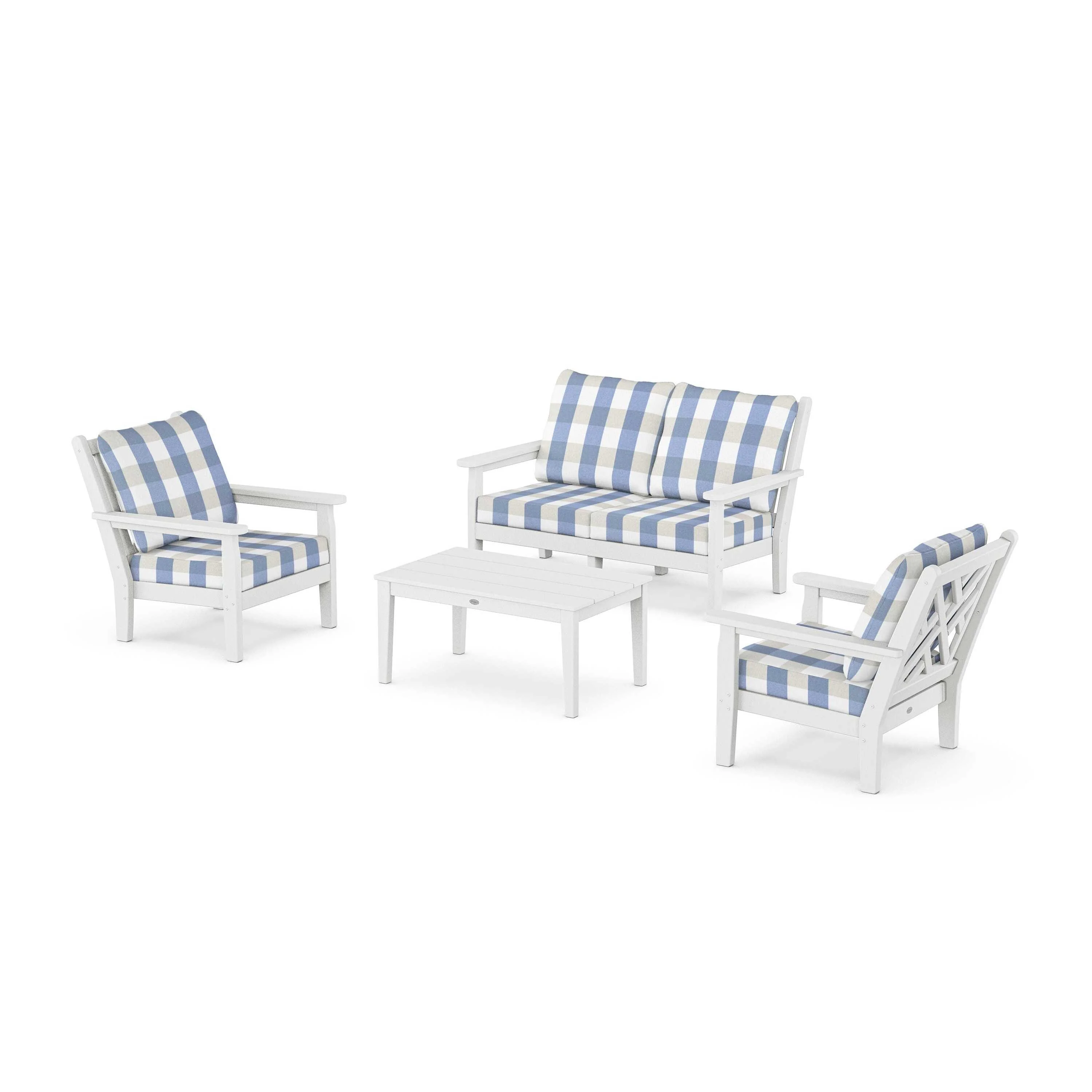 Chippendale 4-Piece Deep Seating Set with Loveseat - Image 72