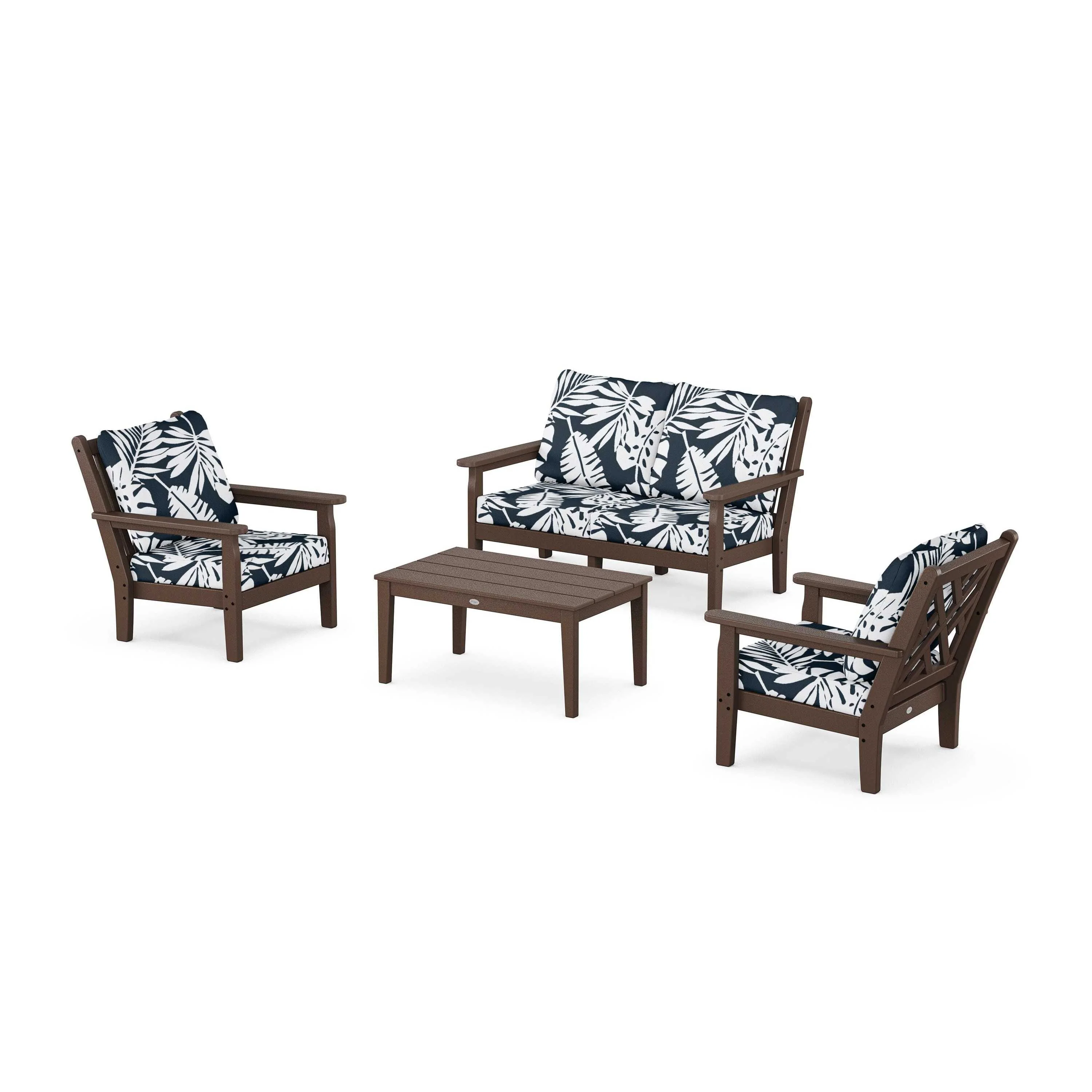 Chippendale 4-Piece Deep Seating Set with Loveseat - Image 96