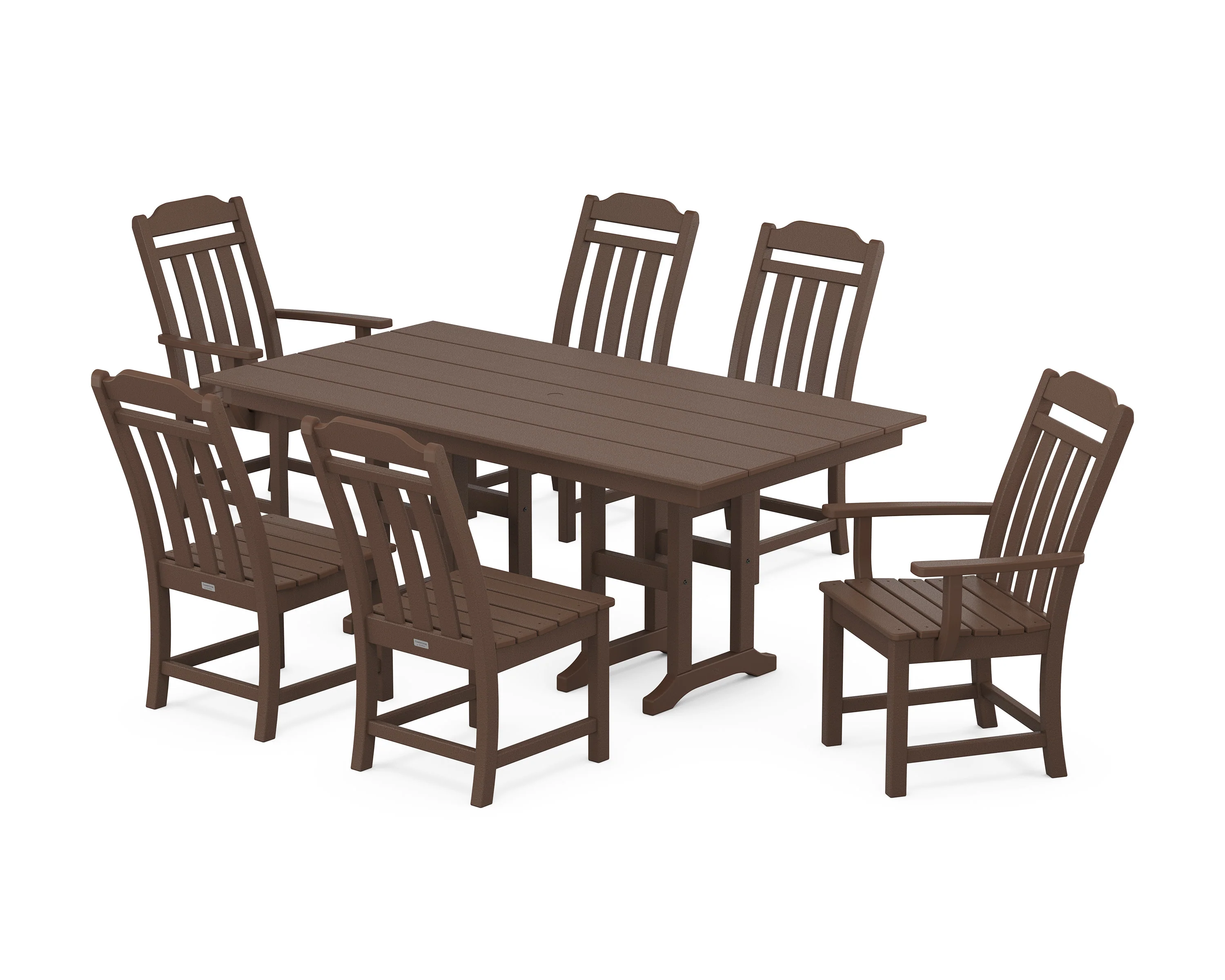 Cottage 7-Piece Farmhouse Dining Set - Image 6