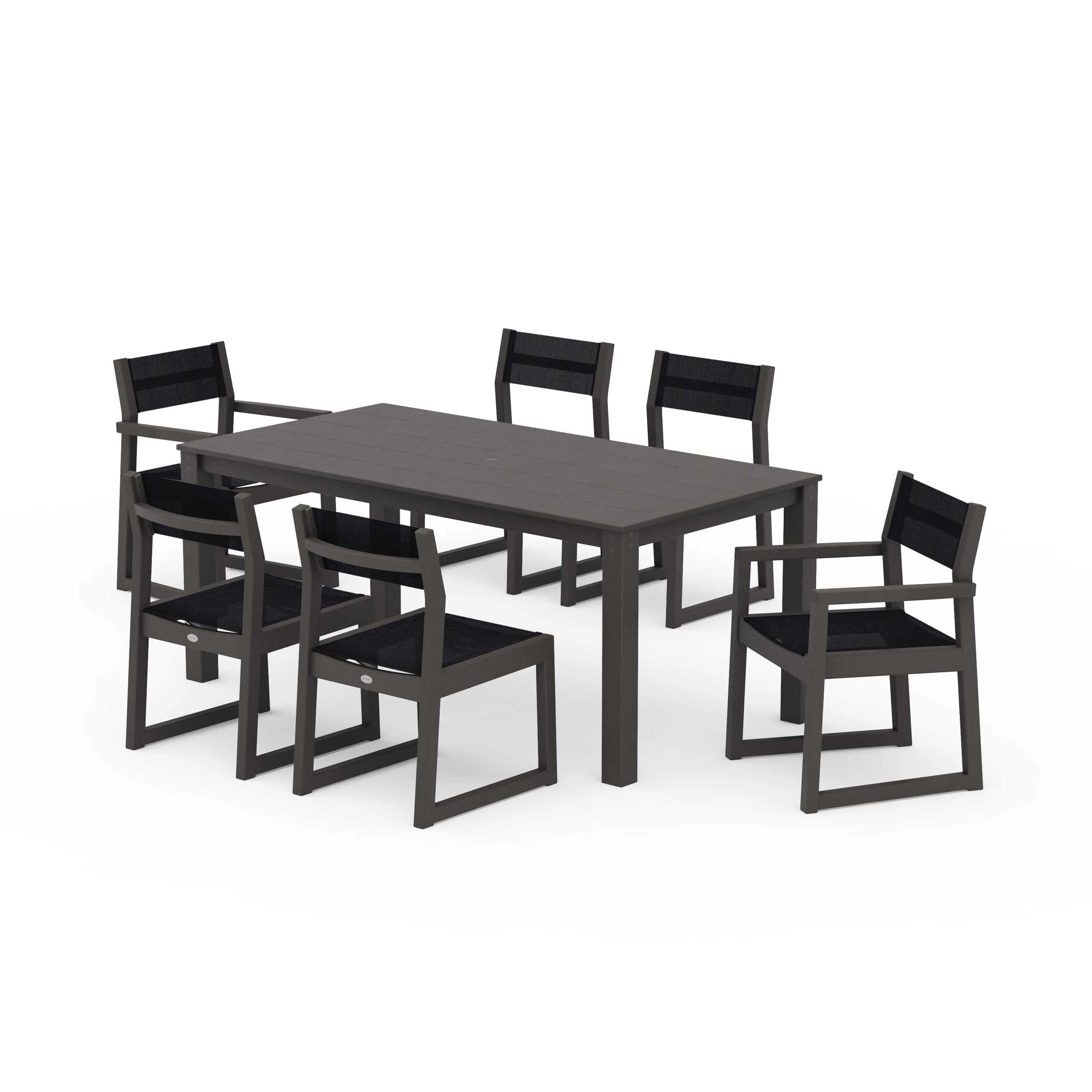 EDGE Sling 7-Piece Parsons Dining Set - Image 118