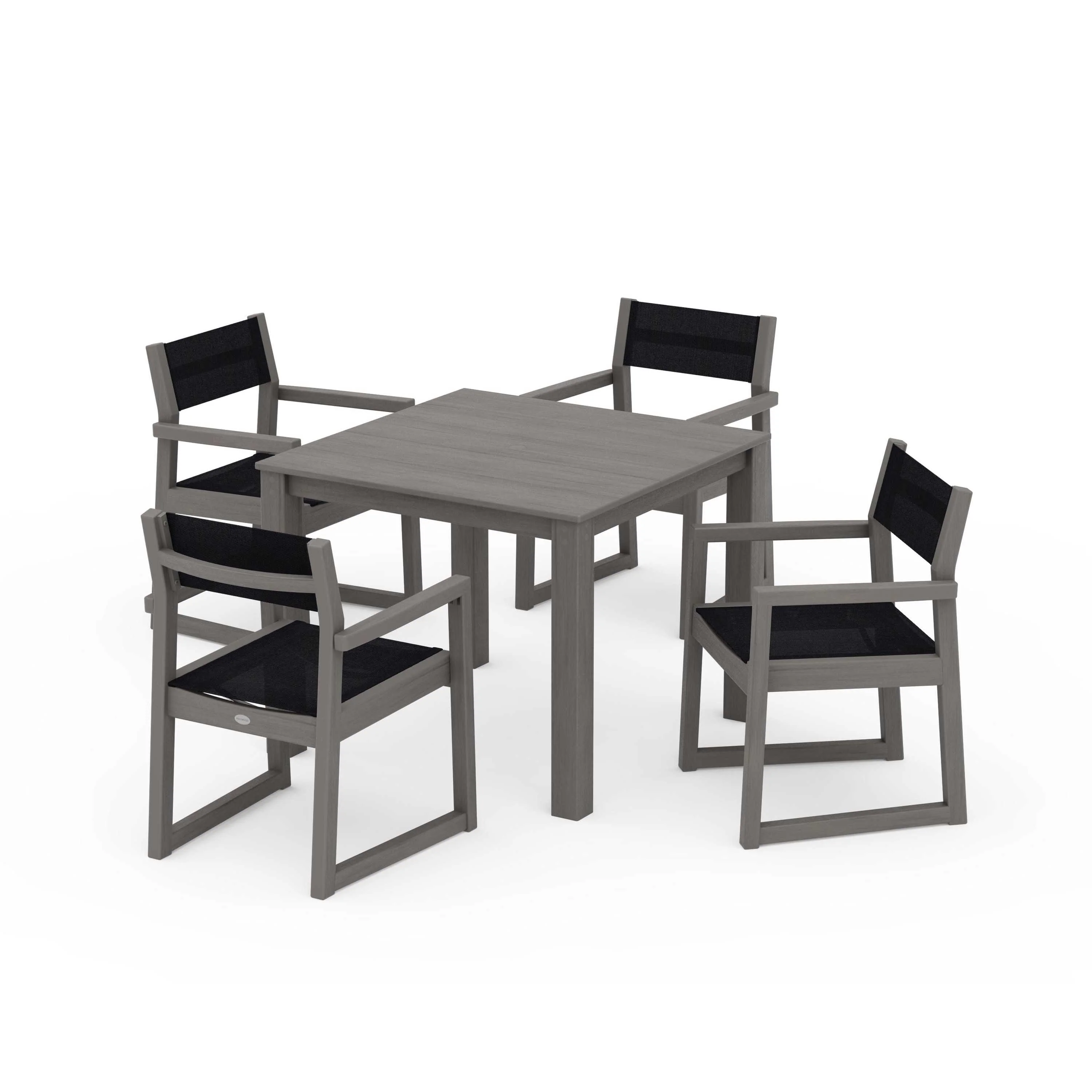 EDGE Sling Arm Chair 5-Piece Parsons Dining Set - Image 101