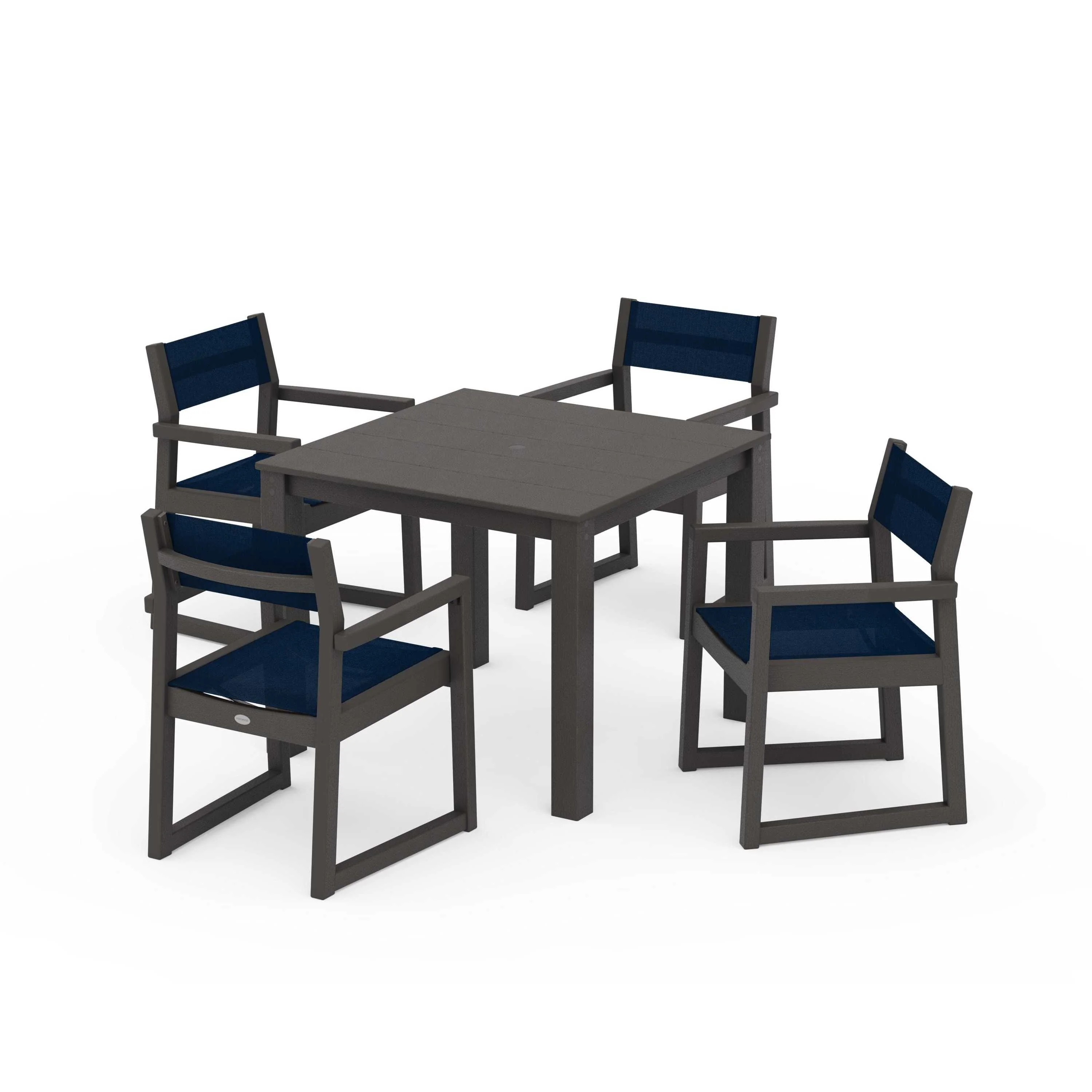 EDGE Sling Arm Chair 5-Piece Parsons Dining Set - Image 118