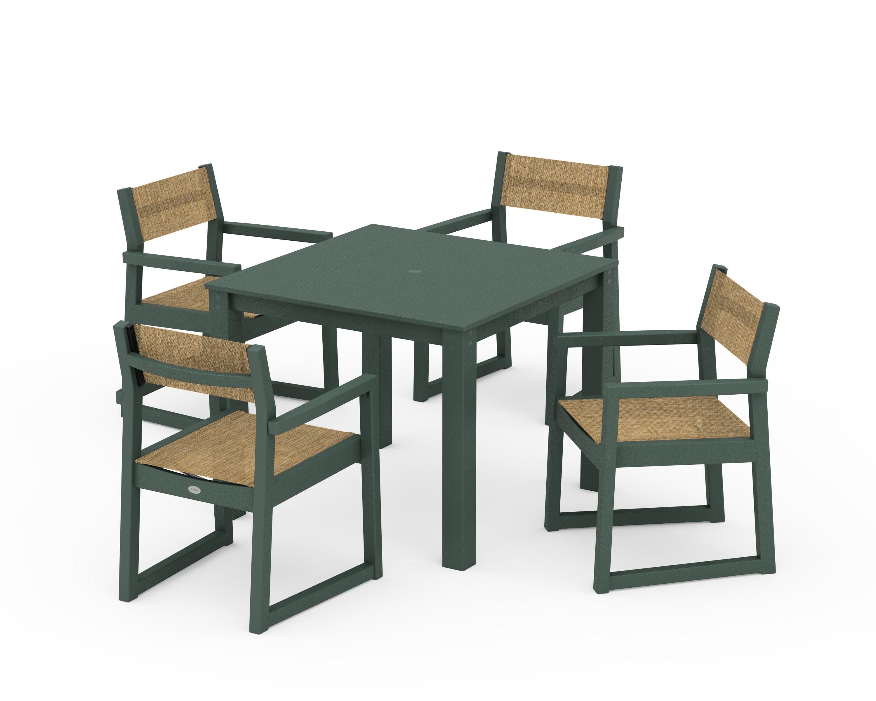 EDGE Sling Arm Chair 5-Piece Parsons Dining Set - Image 17