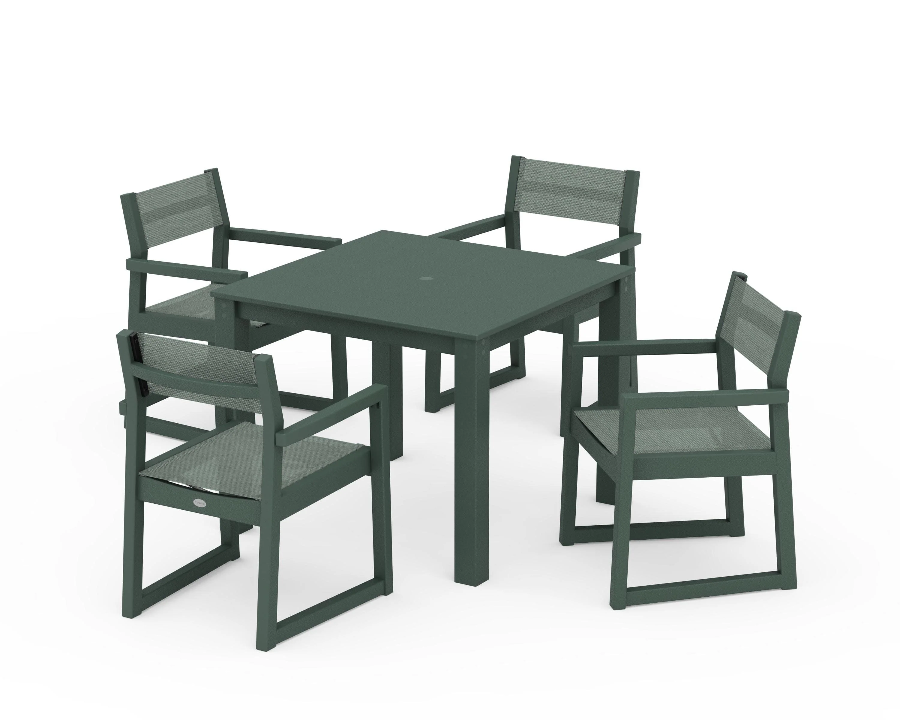 EDGE Sling Arm Chair 5-Piece Parsons Dining Set - Image 23