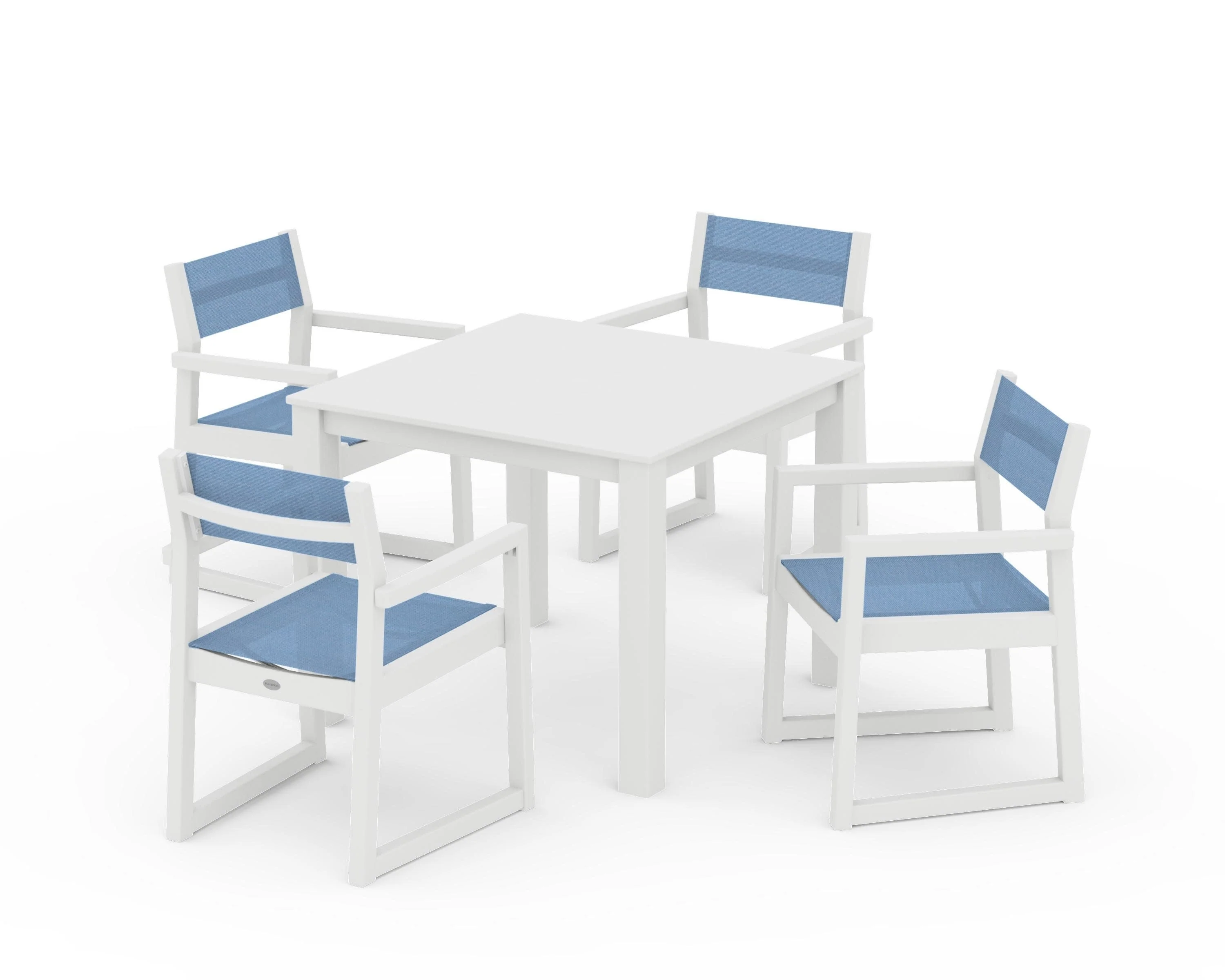 EDGE Sling Arm Chair 5-Piece Parsons Dining Set - Image 27