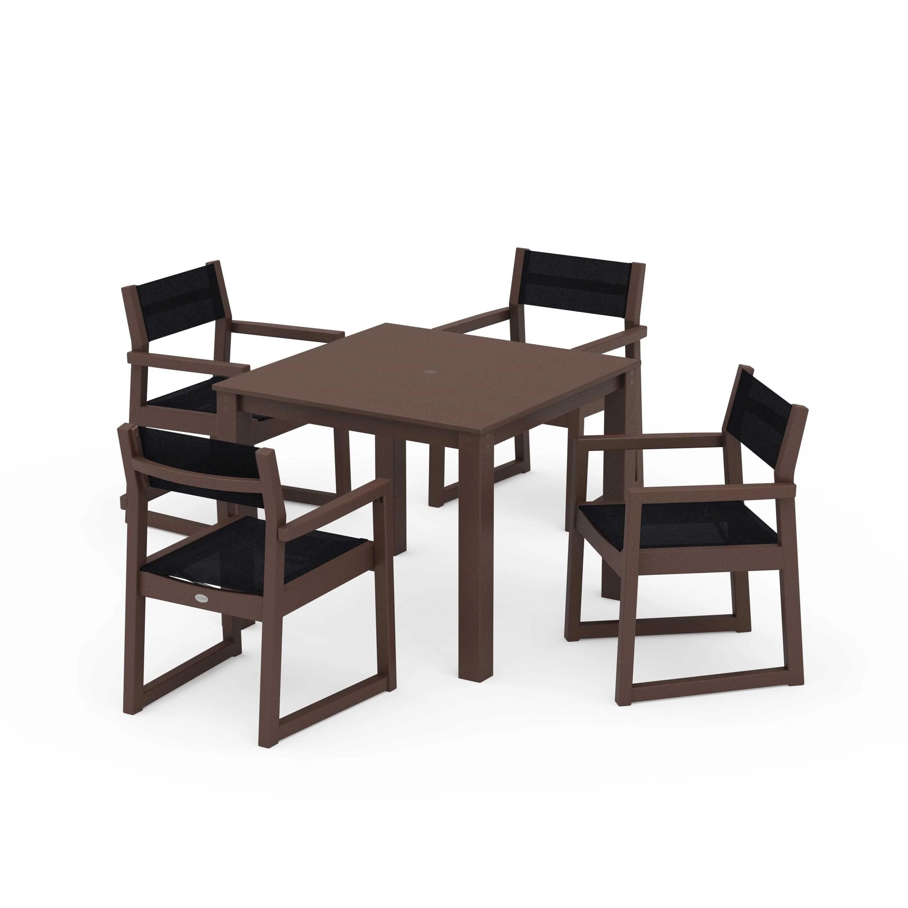 EDGE Sling Arm Chair 5-Piece Parsons Dining Set - Image 35