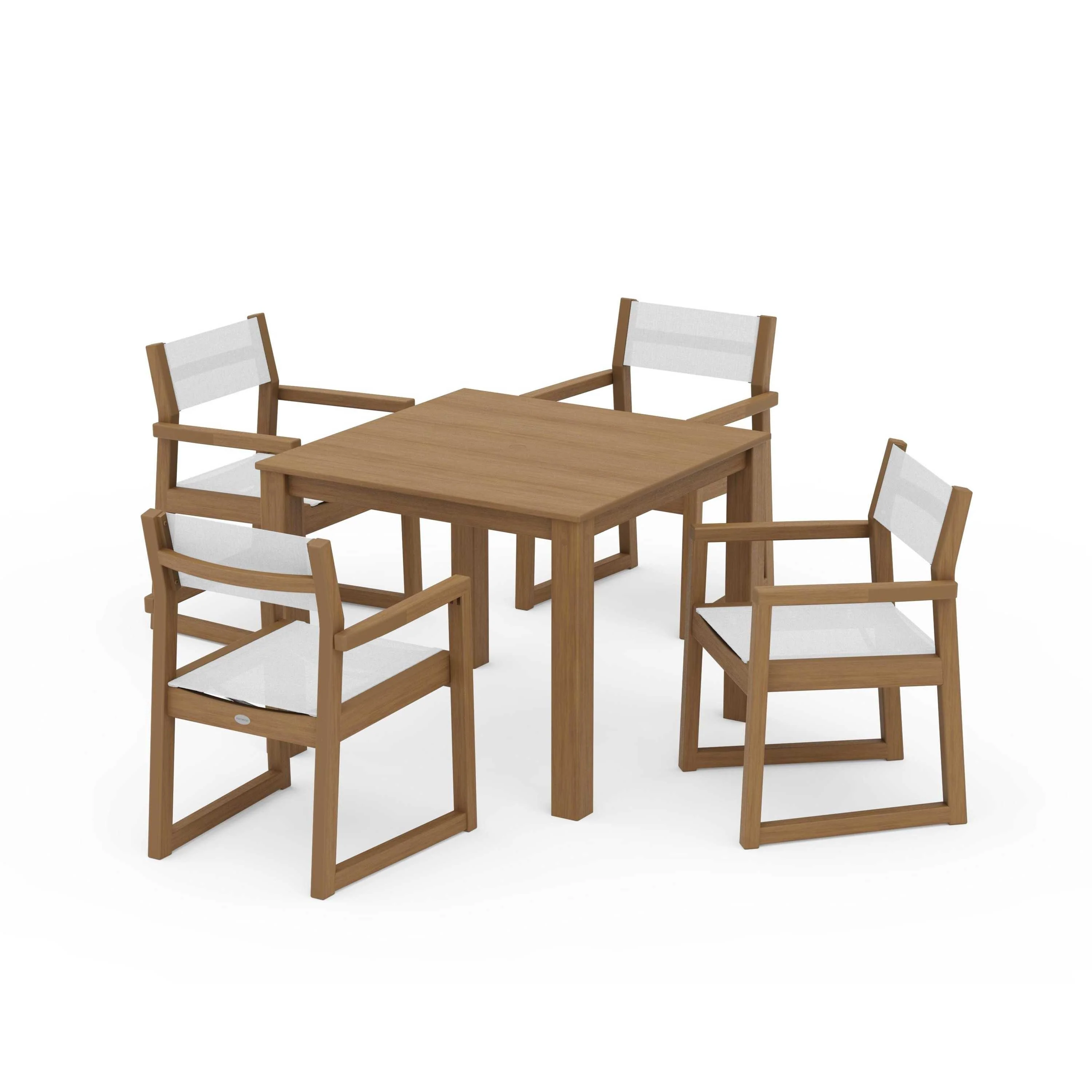 EDGE Sling Arm Chair 5-Piece Parsons Dining Set - Image 40