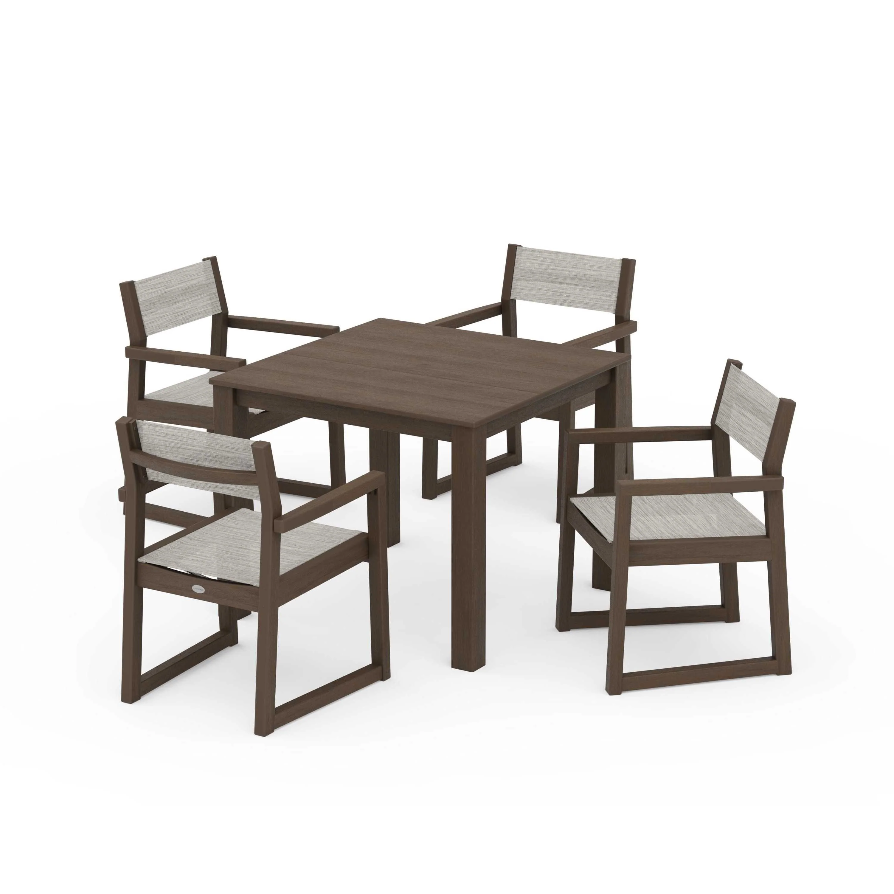 EDGE Sling Arm Chair 5-Piece Parsons Dining Set - Image 42