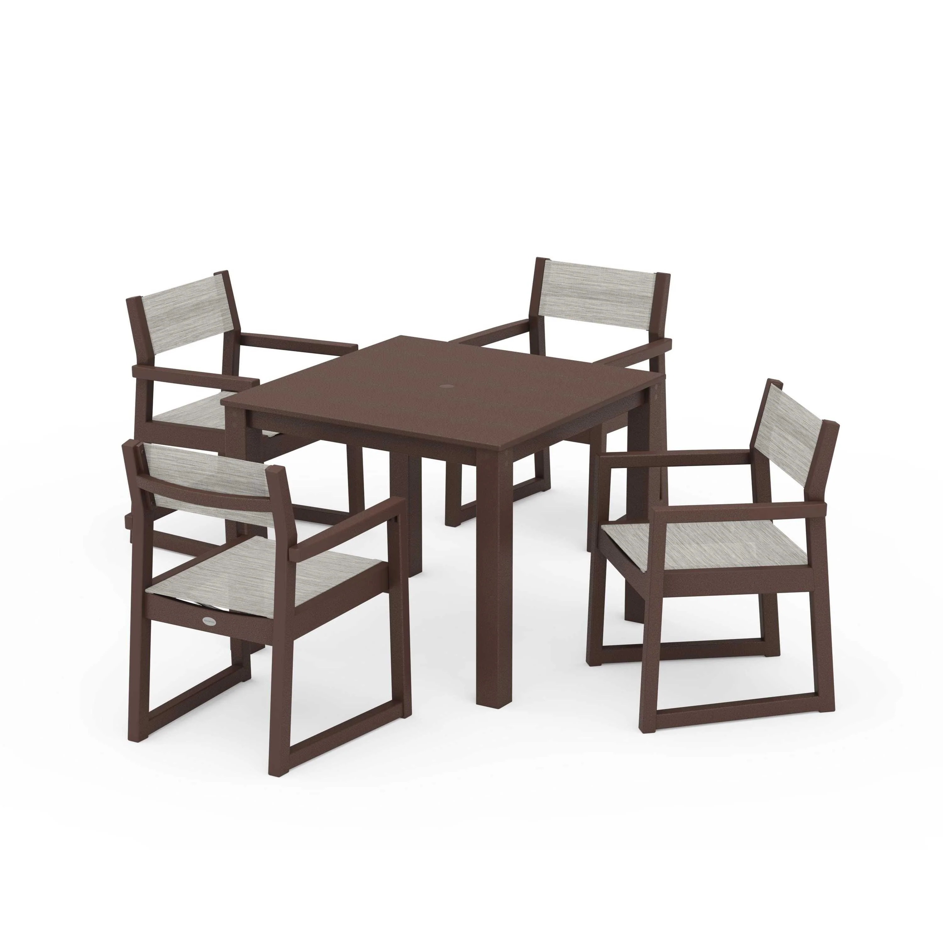 EDGE Sling Arm Chair 5-Piece Parsons Dining Set - Image 55