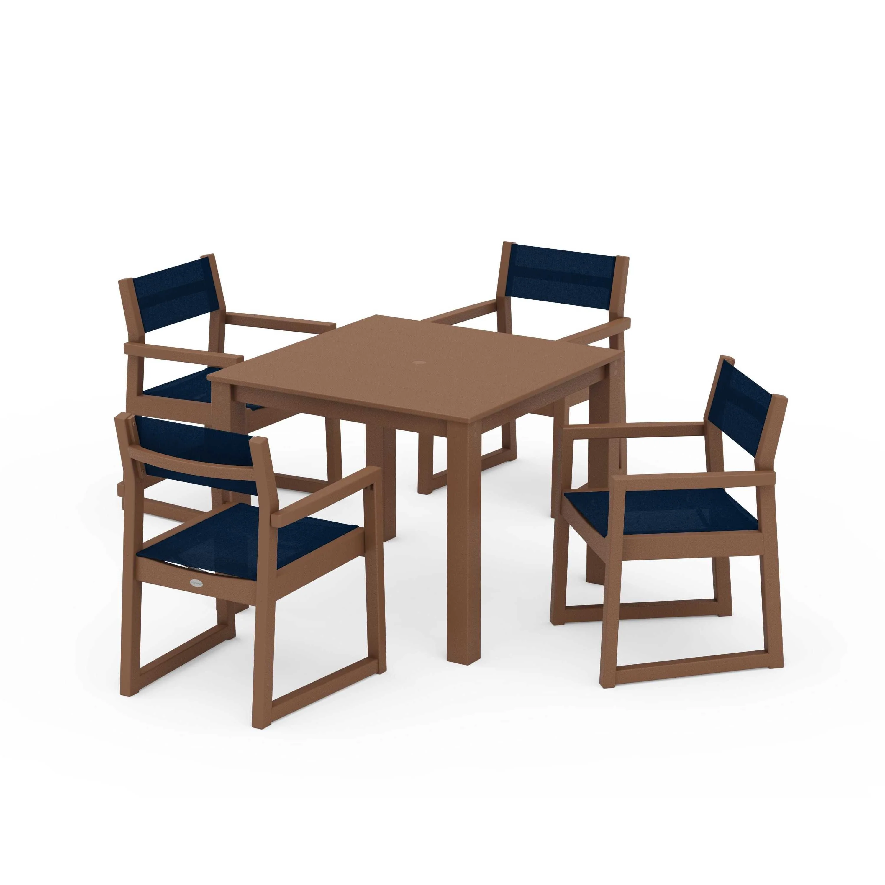 EDGE Sling Arm Chair 5-Piece Parsons Dining Set - Image 99