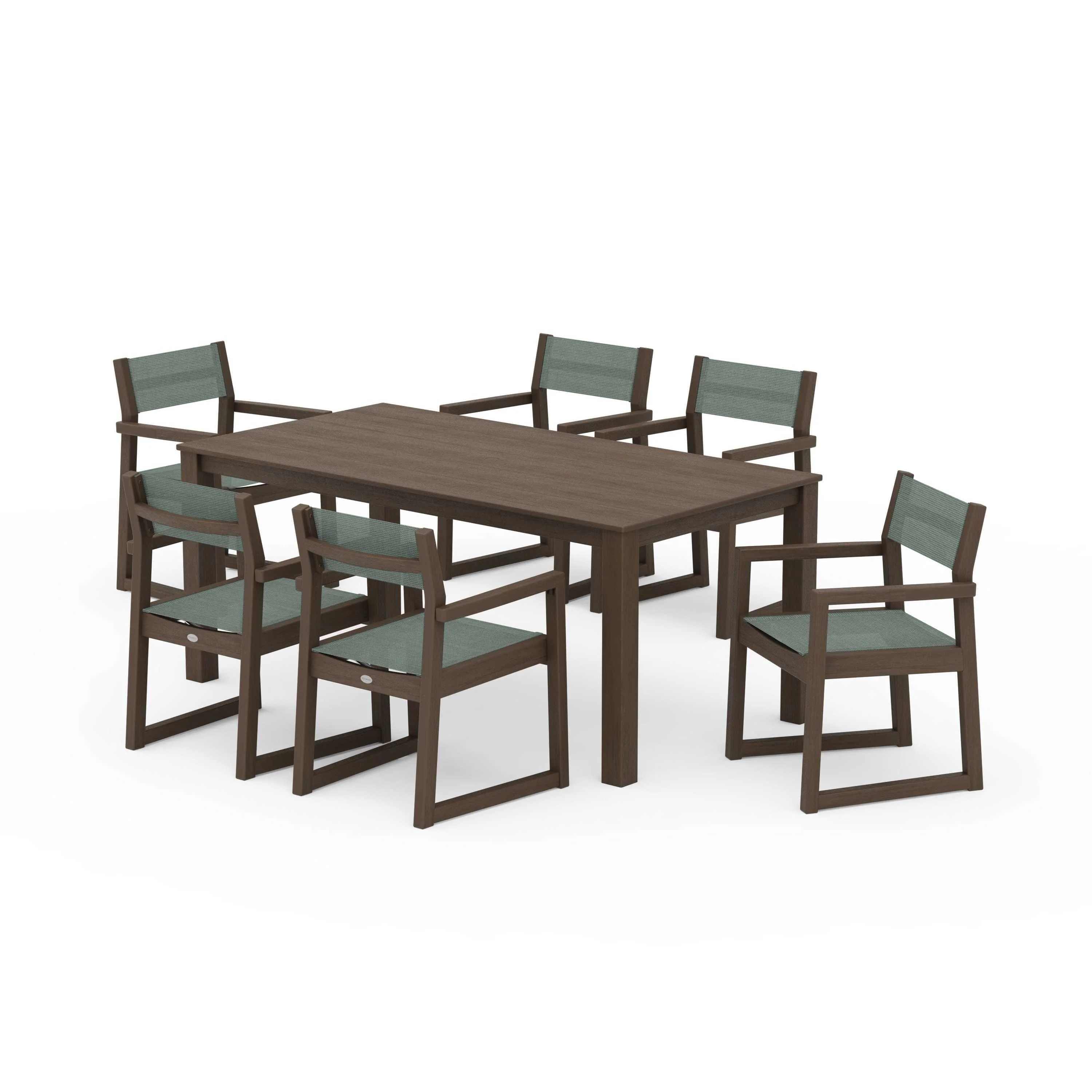 EDGE Sling Arm Chair 7-Piece Parsons Dining Set - Image 121