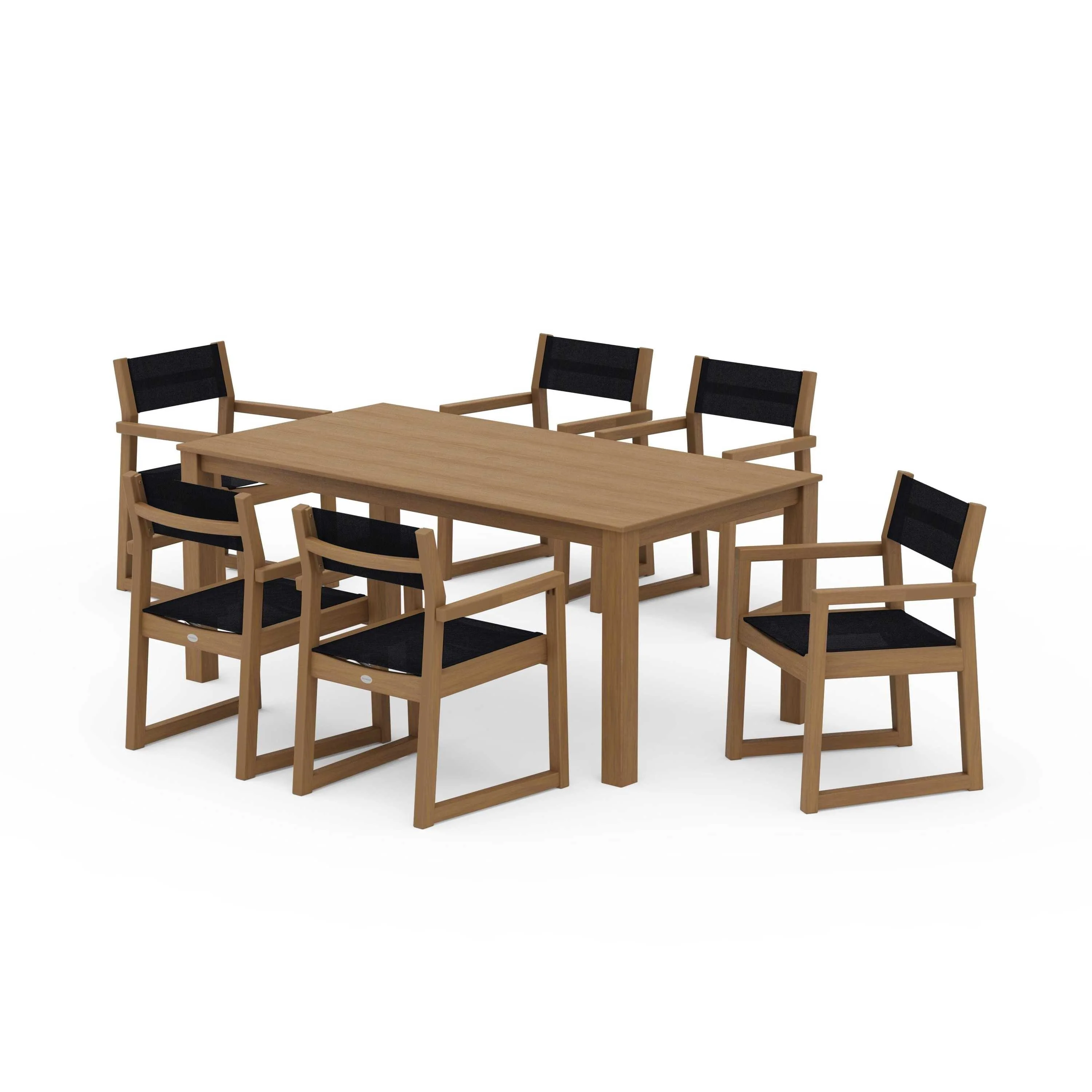 EDGE Sling Arm Chair 7-Piece Parsons Dining Set - Image 124
