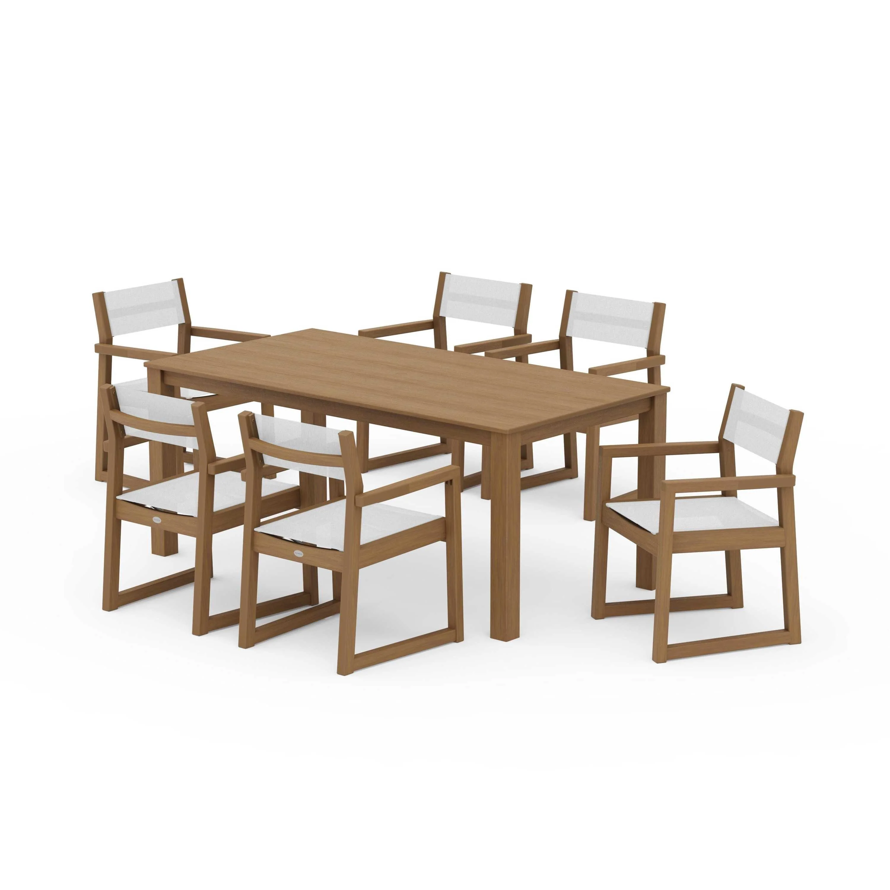 EDGE Sling Arm Chair 7-Piece Parsons Dining Set - Image 34
