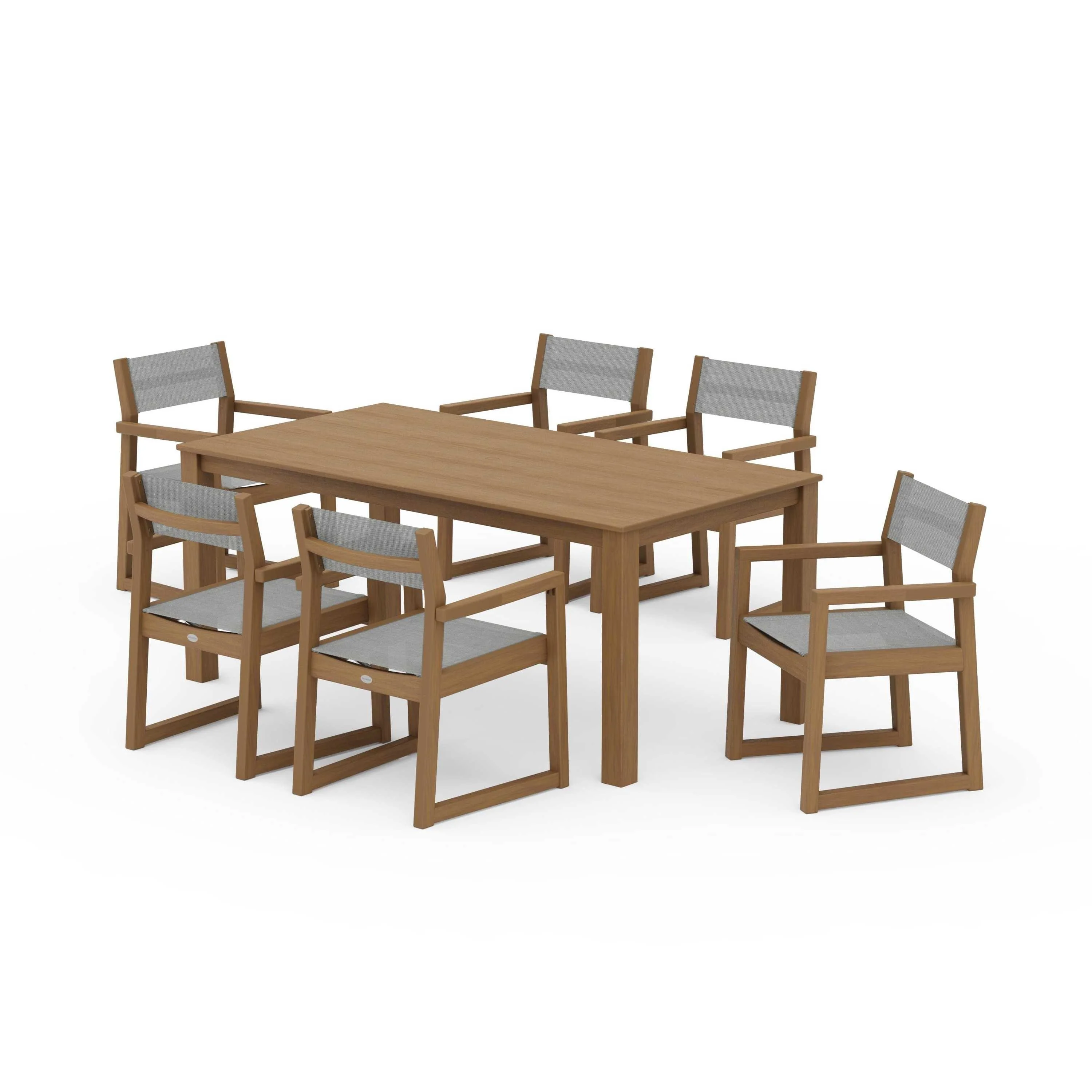 EDGE Sling Arm Chair 7-Piece Parsons Dining Set - Image 39