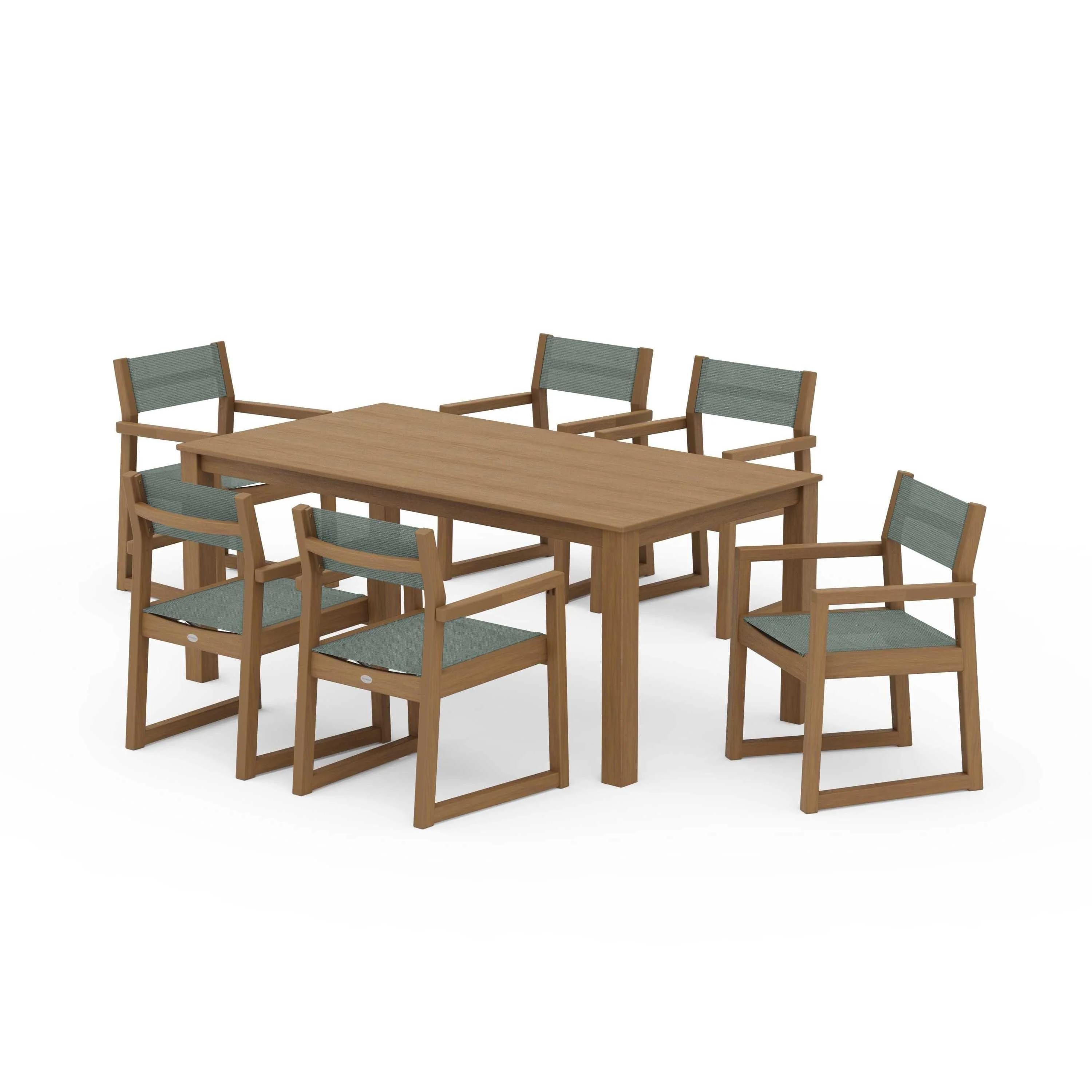 EDGE Sling Arm Chair 7-Piece Parsons Dining Set - Image 48