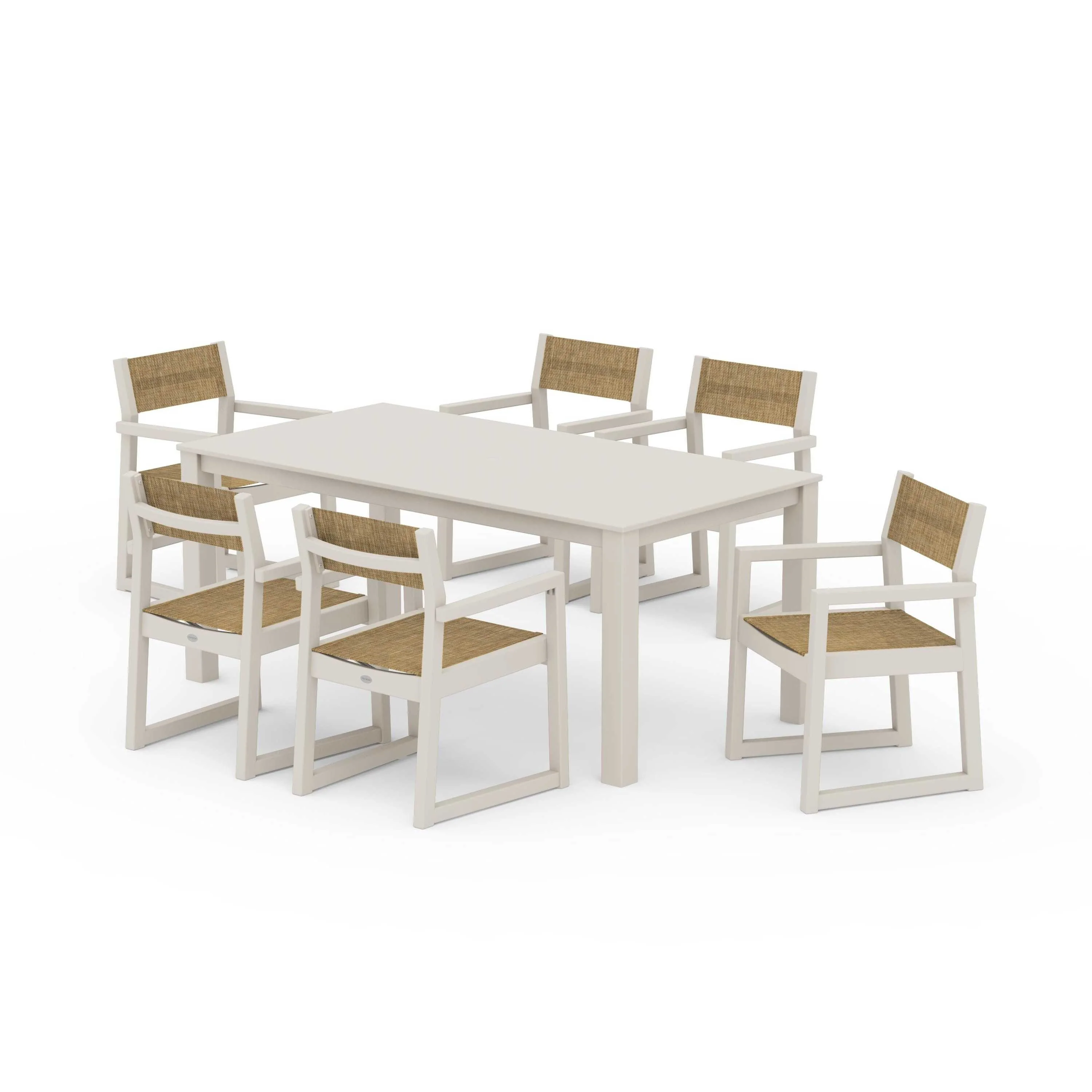 EDGE Sling Arm Chair 7-Piece Parsons Dining Set - Image 78