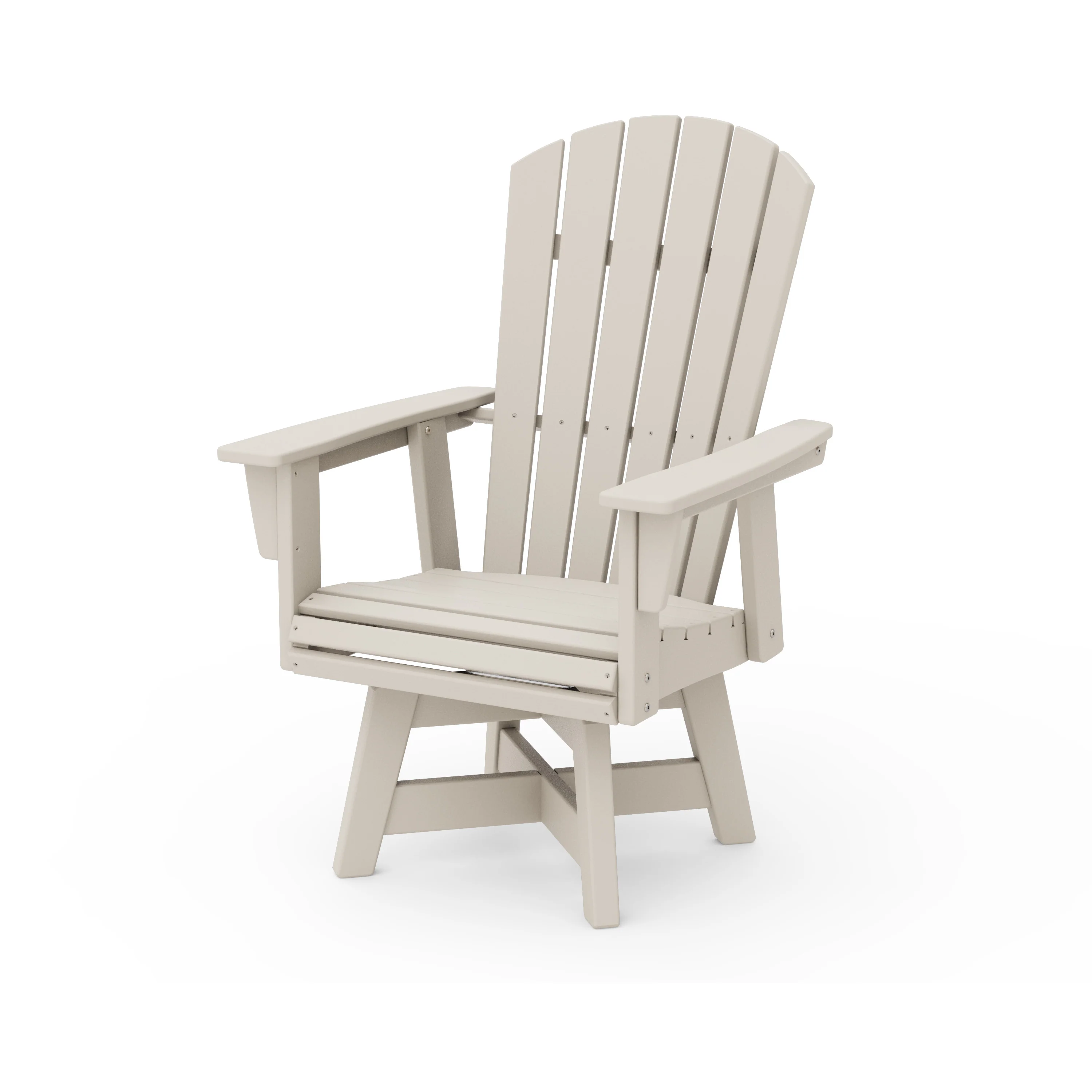 Nautical Curveback Adirondack Swivel Dining Chair - Image 11