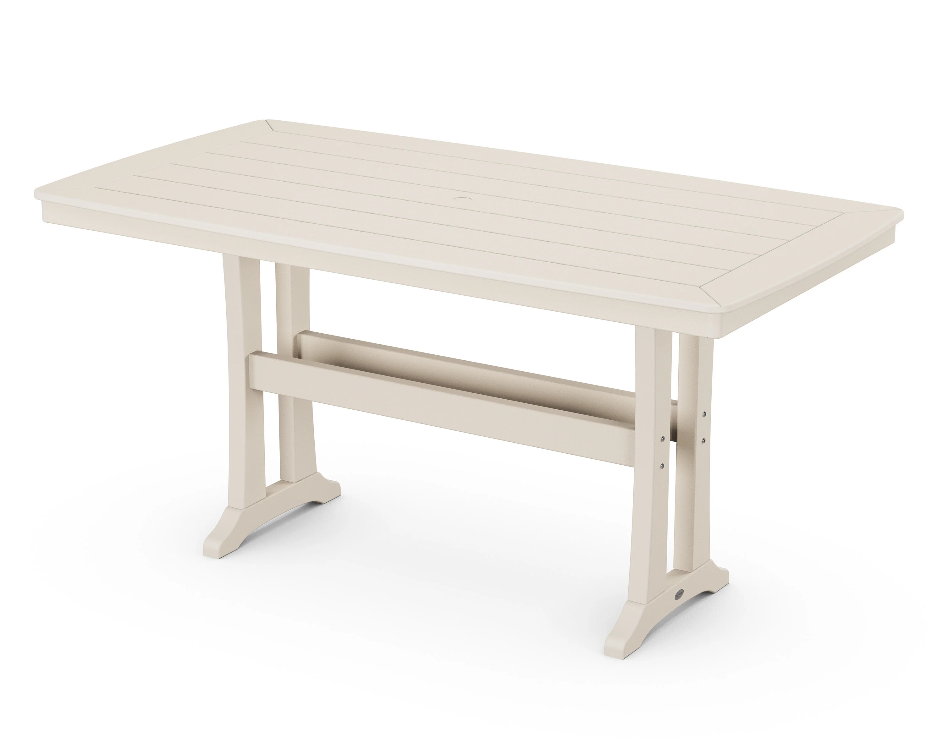 Nautical Trestle 38" x 73" Counter Table - Image 4