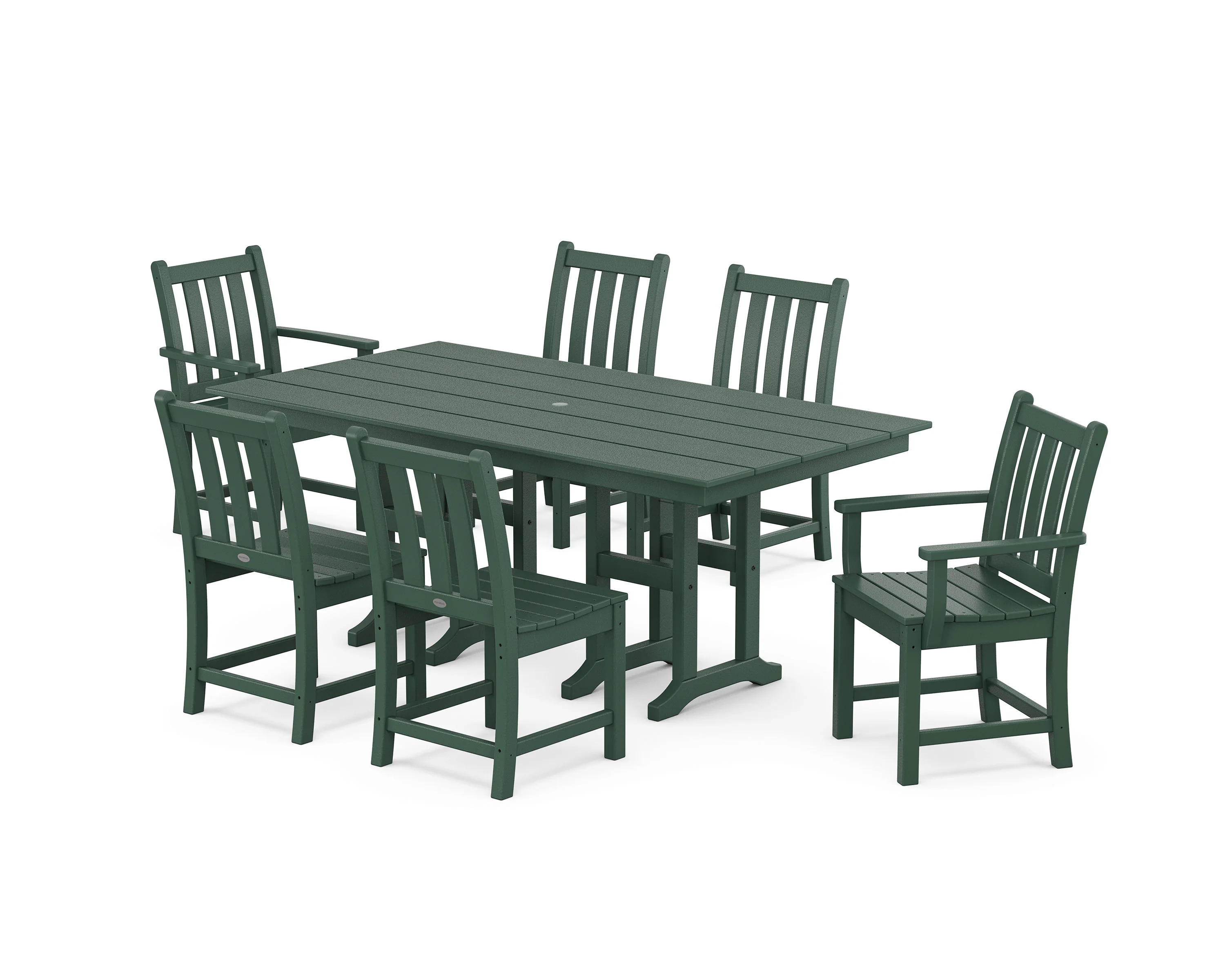 Traditional Garden 7-Piece Farmhouse Dining Set - Image 6
