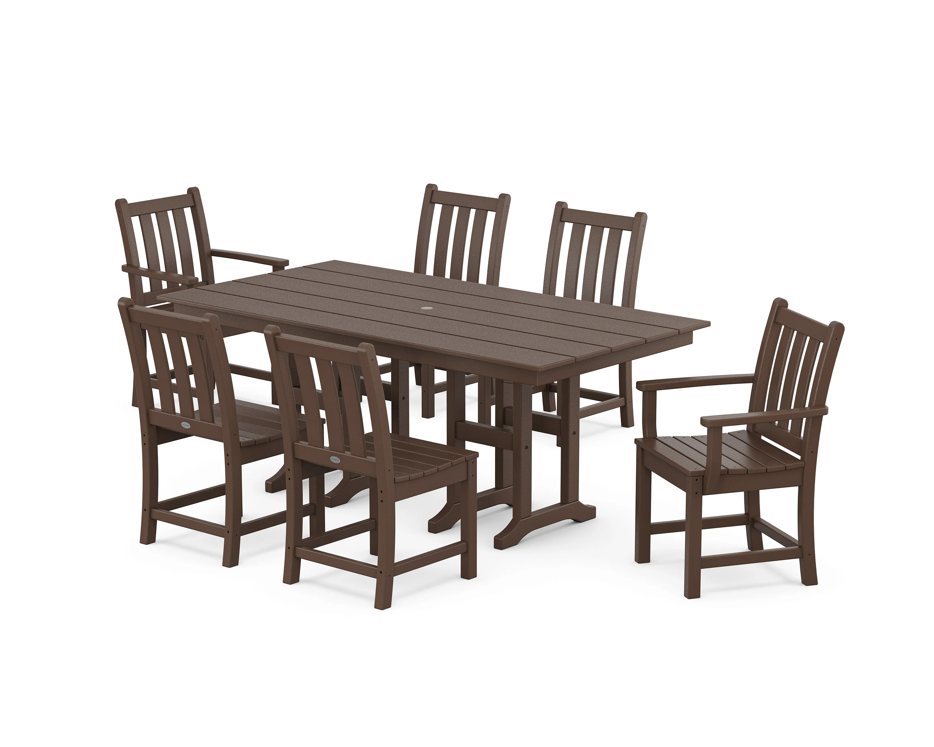 Traditional Garden 7-Piece Farmhouse Dining Set - Image 7