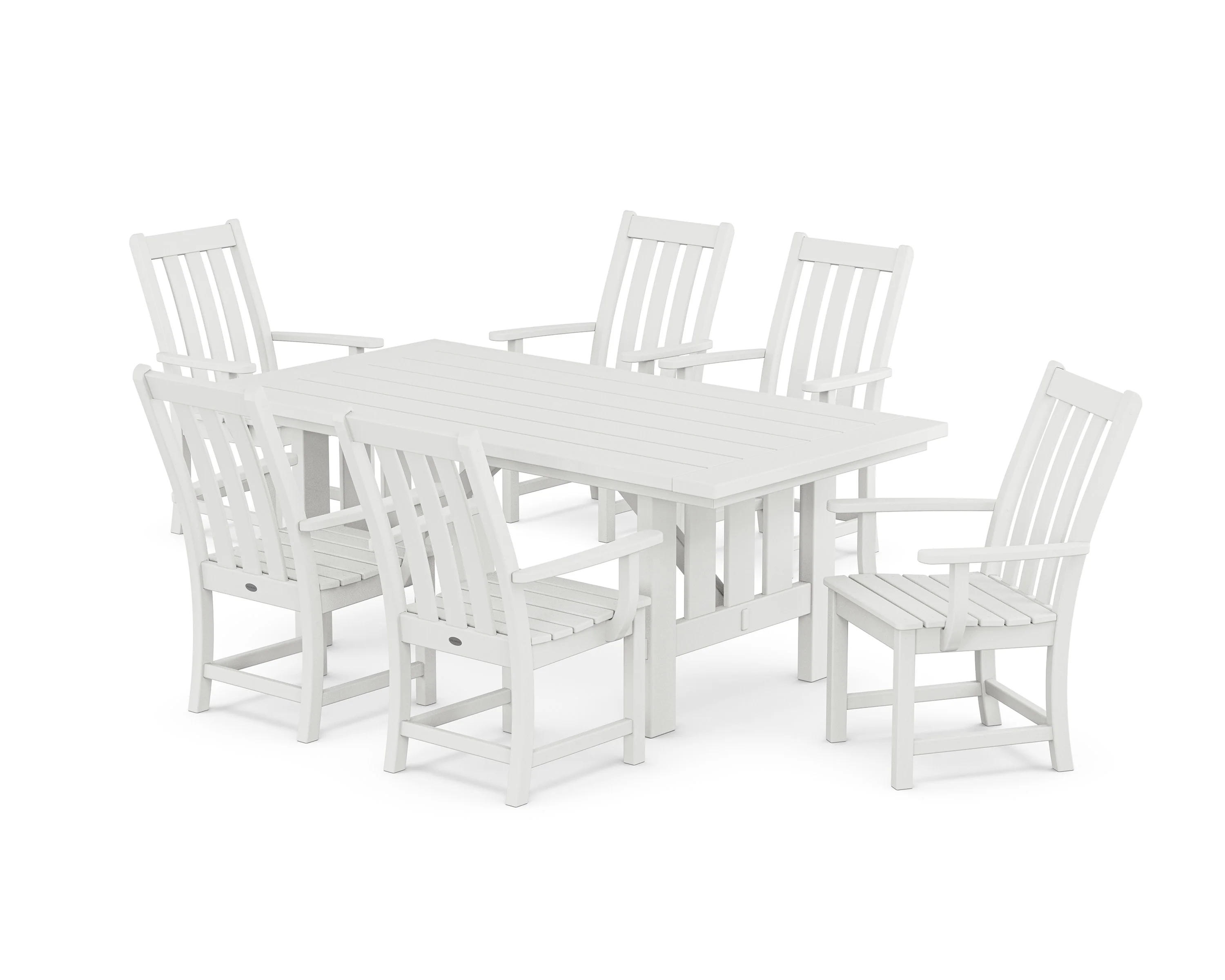 Vineyard Arm Chair 7-Piece Mission Dining Set - Image 4