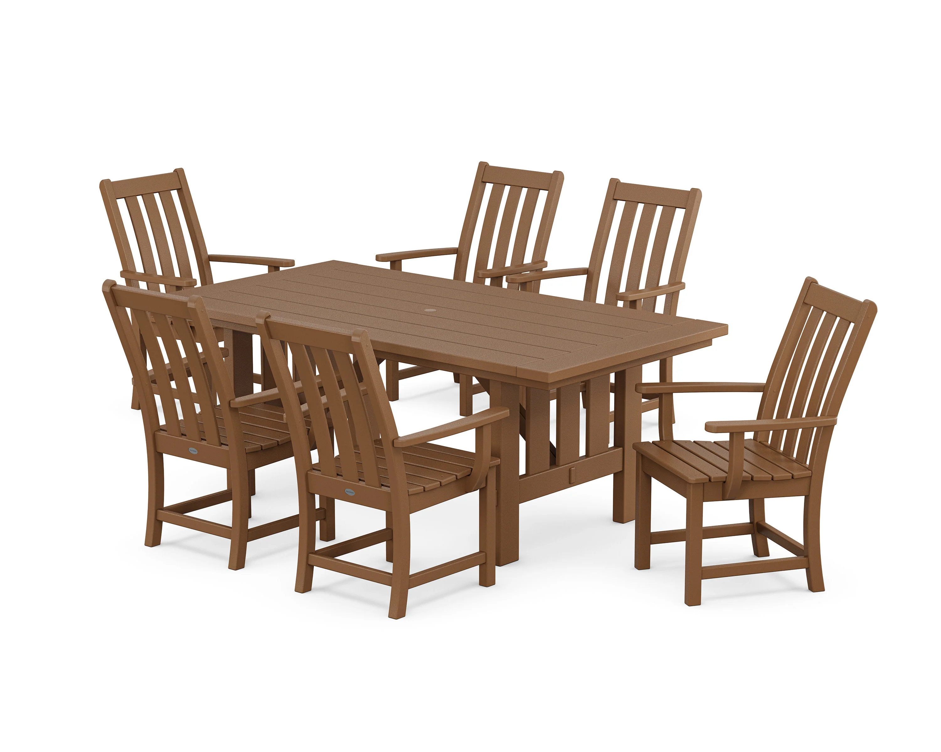 Vineyard Arm Chair 7-Piece Mission Dining Set - Image 8
