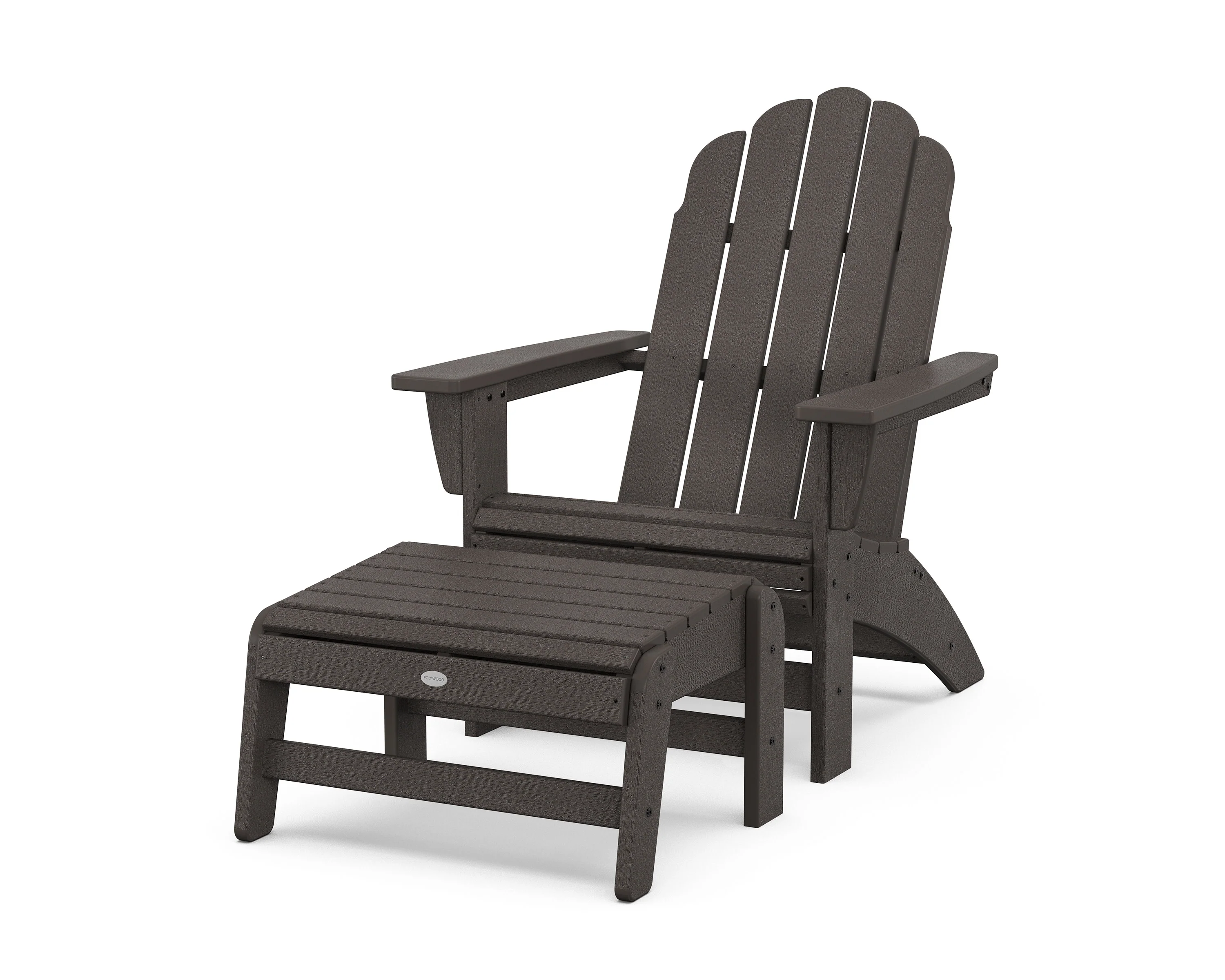 Vineyard Grand Adirondack Chair with Ottoman - Image 10