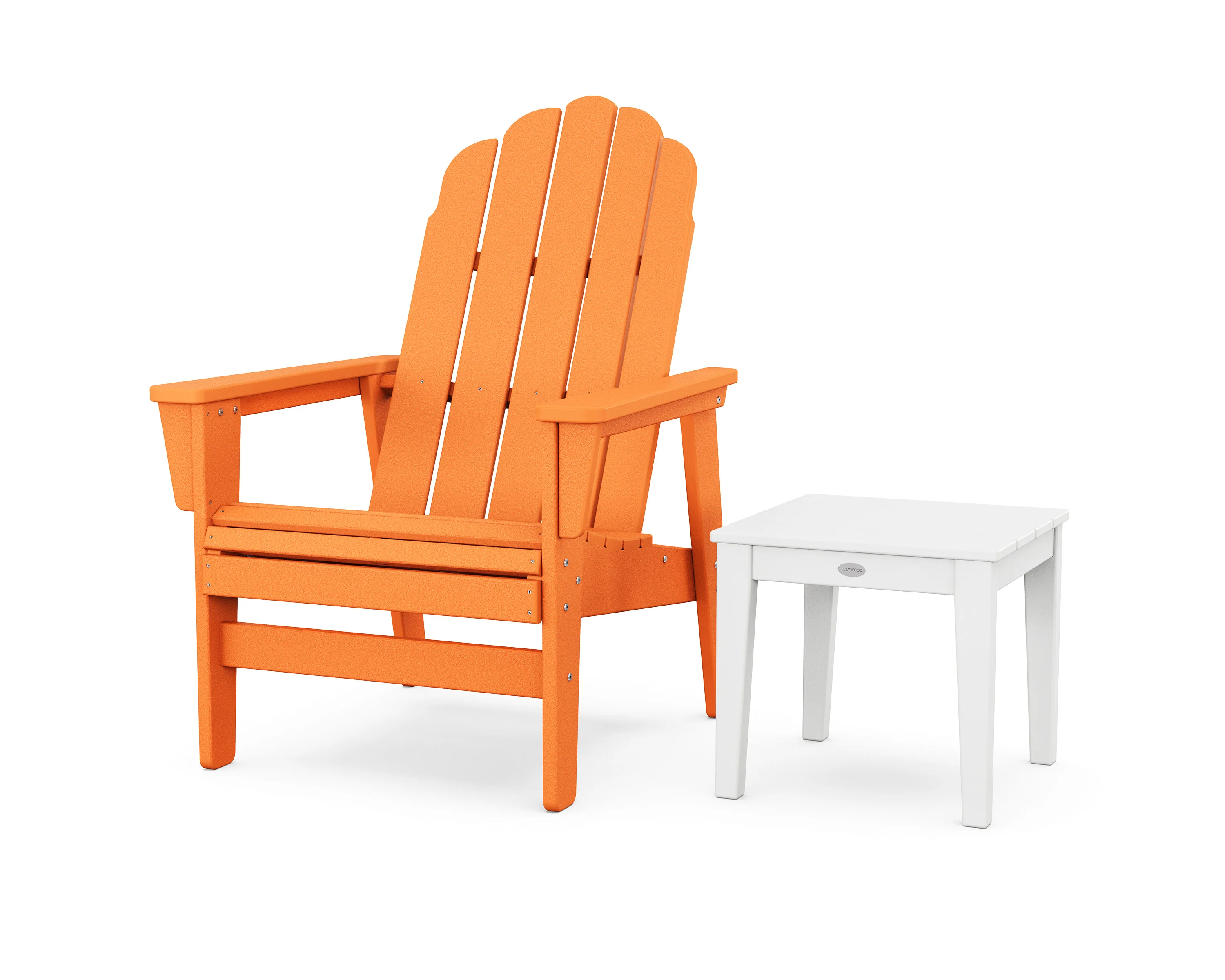 Vineyard Grand Upright Adirondack Chair with Side Table - Image 3