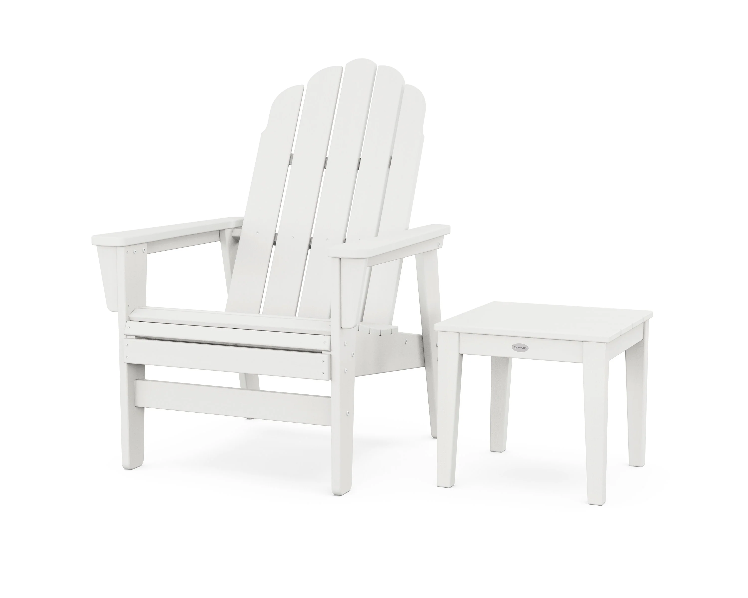 Vineyard Grand Upright Adirondack Chair with Side Table - Image 7