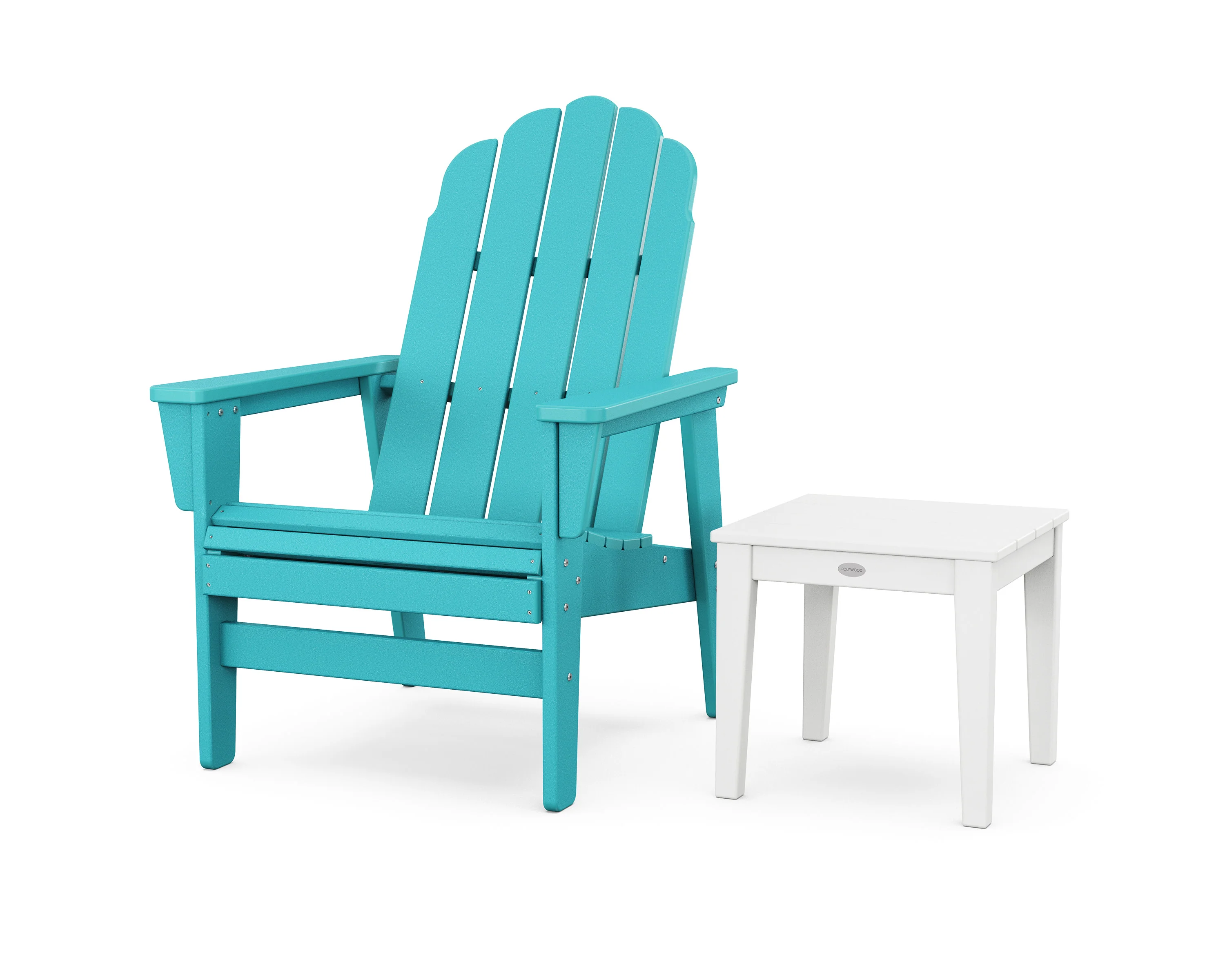 Vineyard Grand Upright Adirondack Chair with Side Table - Image 8