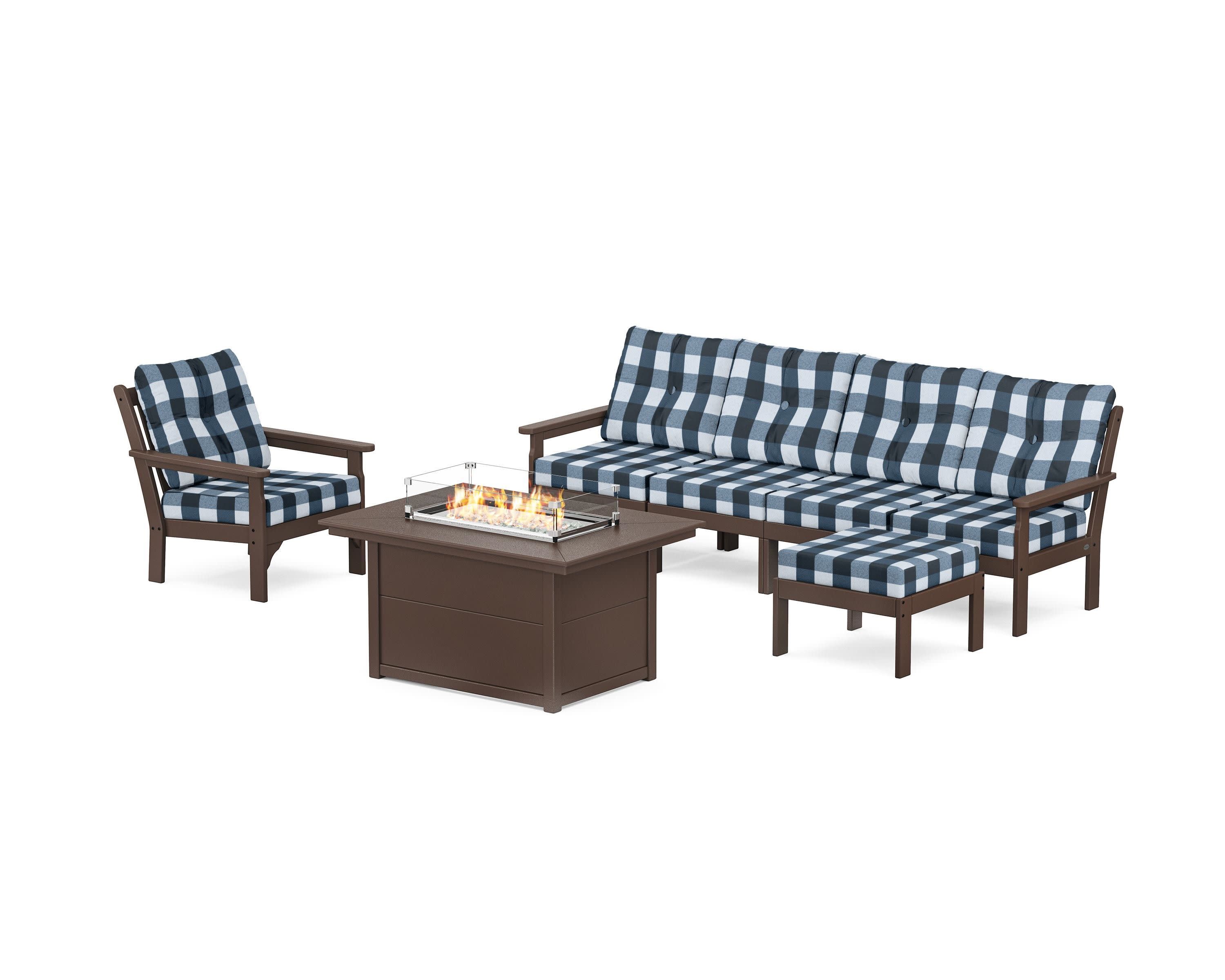 Vineyard Sectional Lounge and Fire Pit Set - Image 3