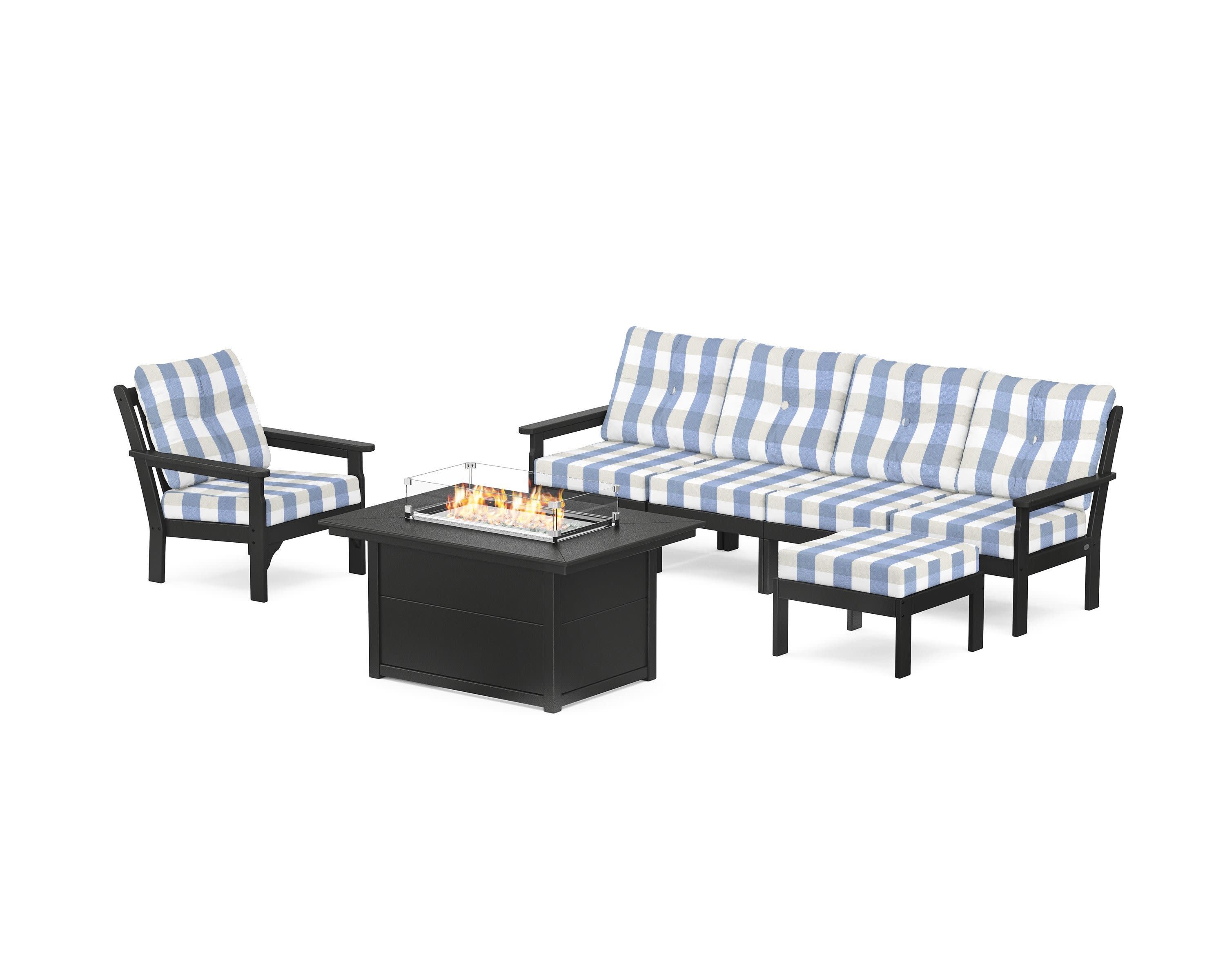 Vineyard Sectional Lounge and Fire Pit Set - Image 39