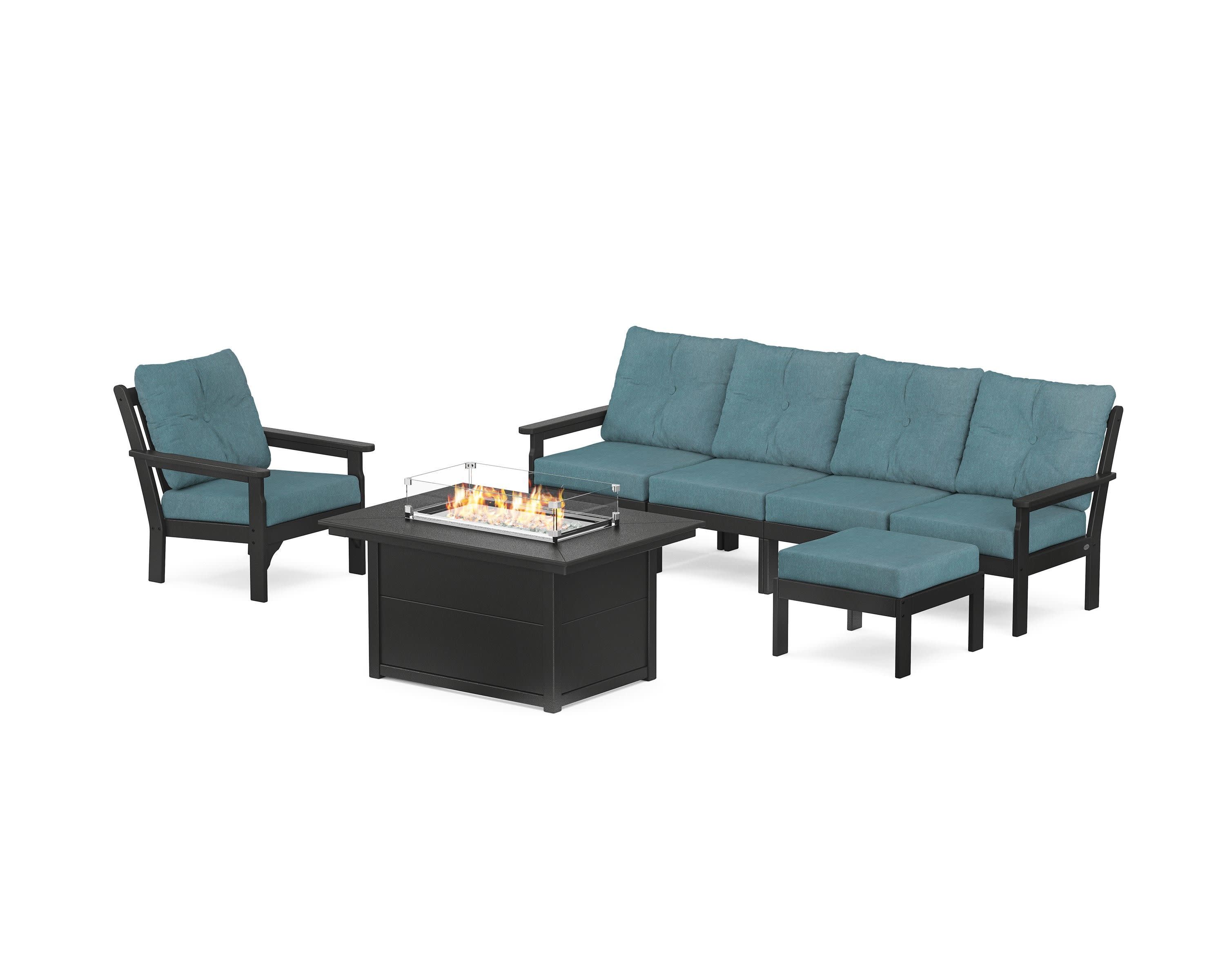 Vineyard Sectional Lounge and Fire Pit Set - Image 4