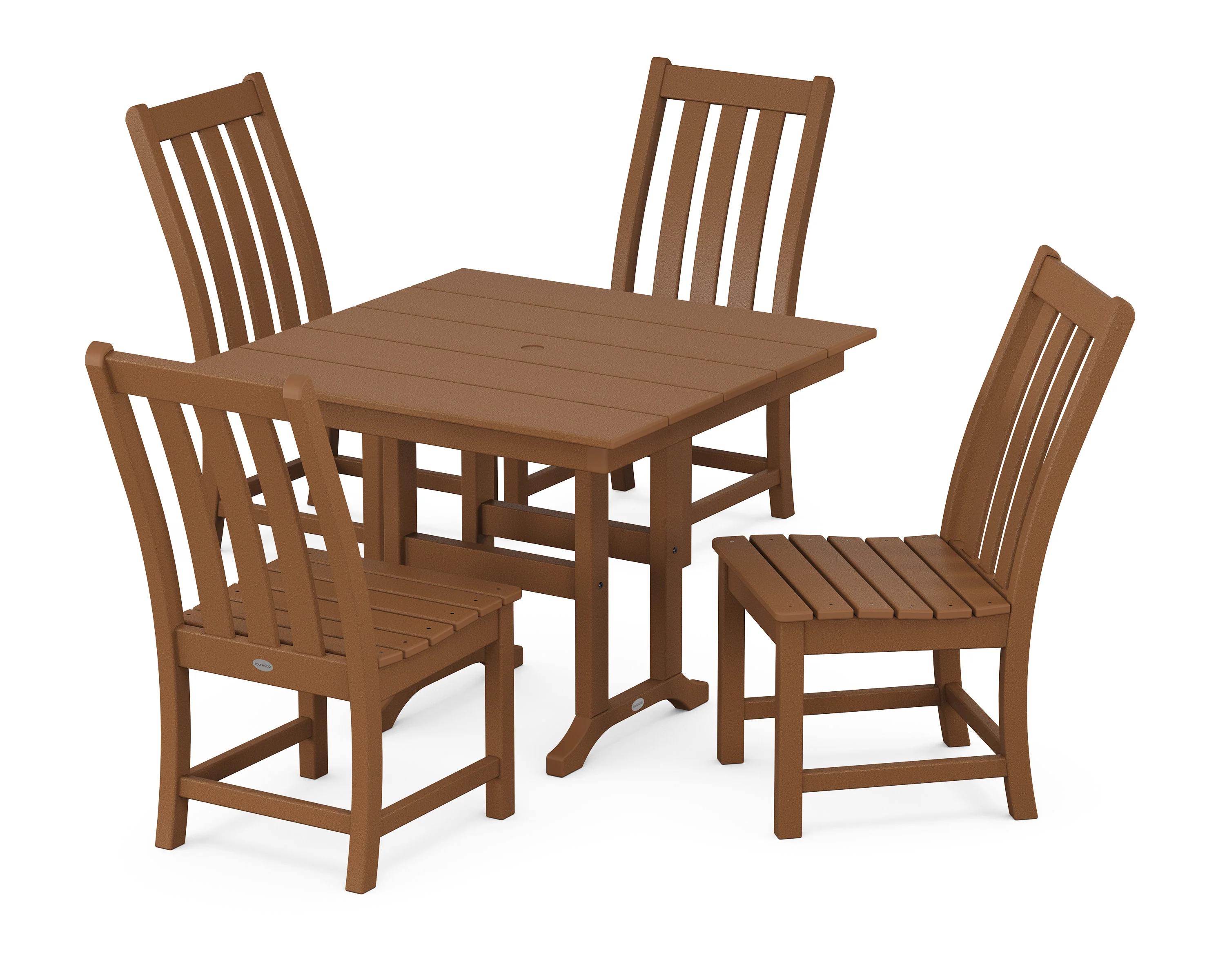 Vineyard Side Chair 5-Piece Farmhouse Dining Set - Image 8