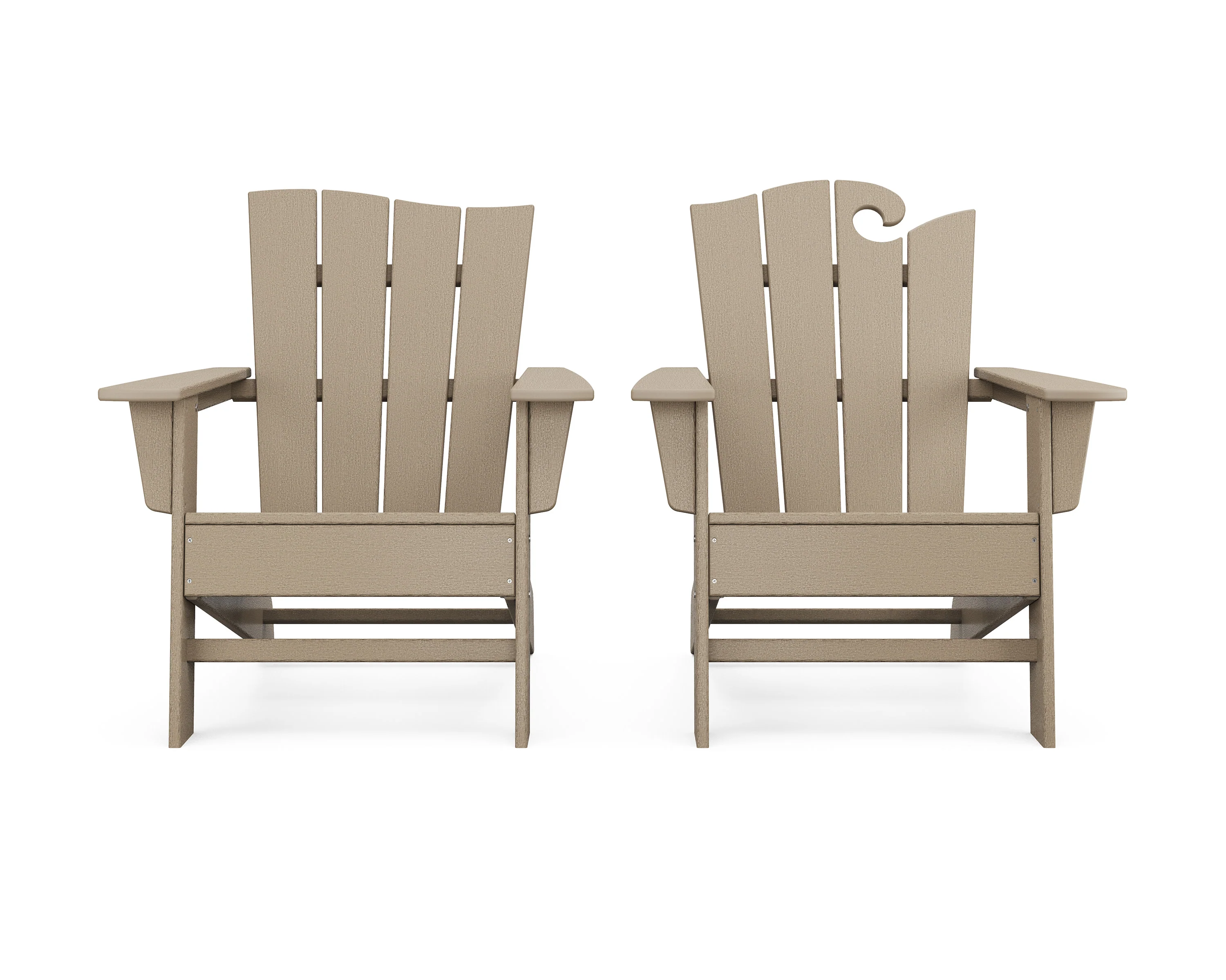 Wave 2-Piece Adirondack Set with The Wave Chair Left - Image 13