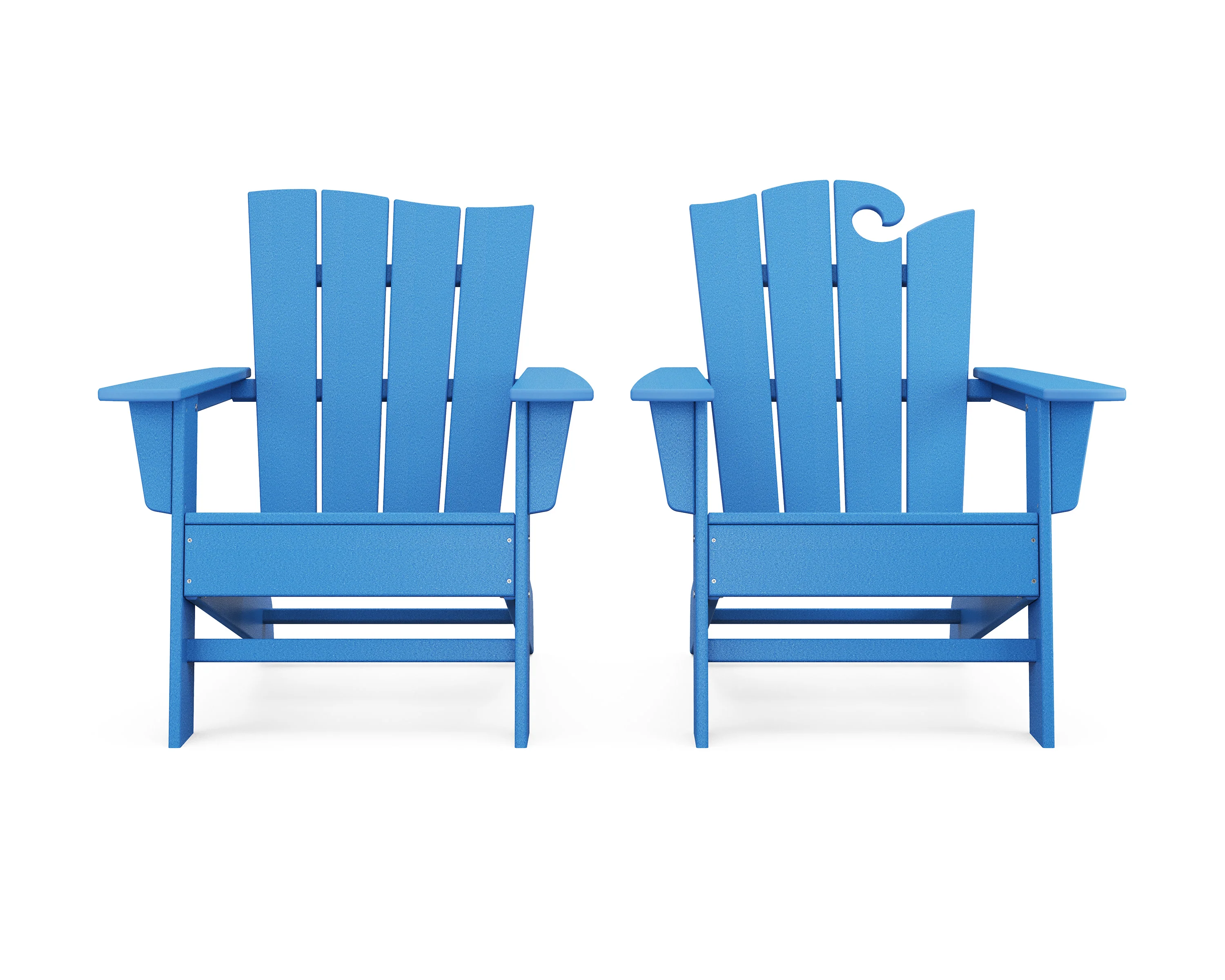 Wave 2-Piece Adirondack Set with The Wave Chair Left - Image 20