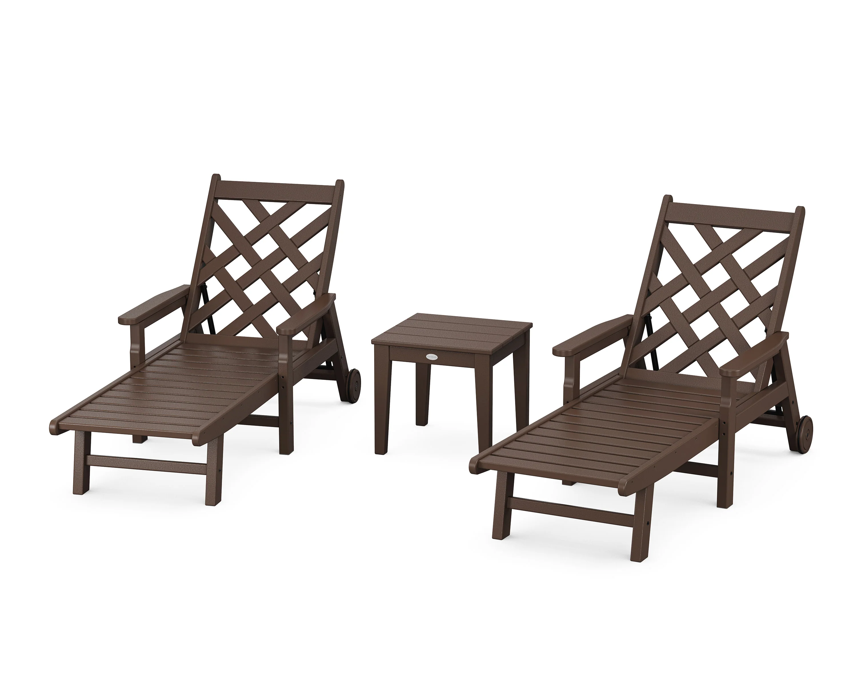 Wovendale 3-Piece Chaise Set with Arms and Wheels - Image 3