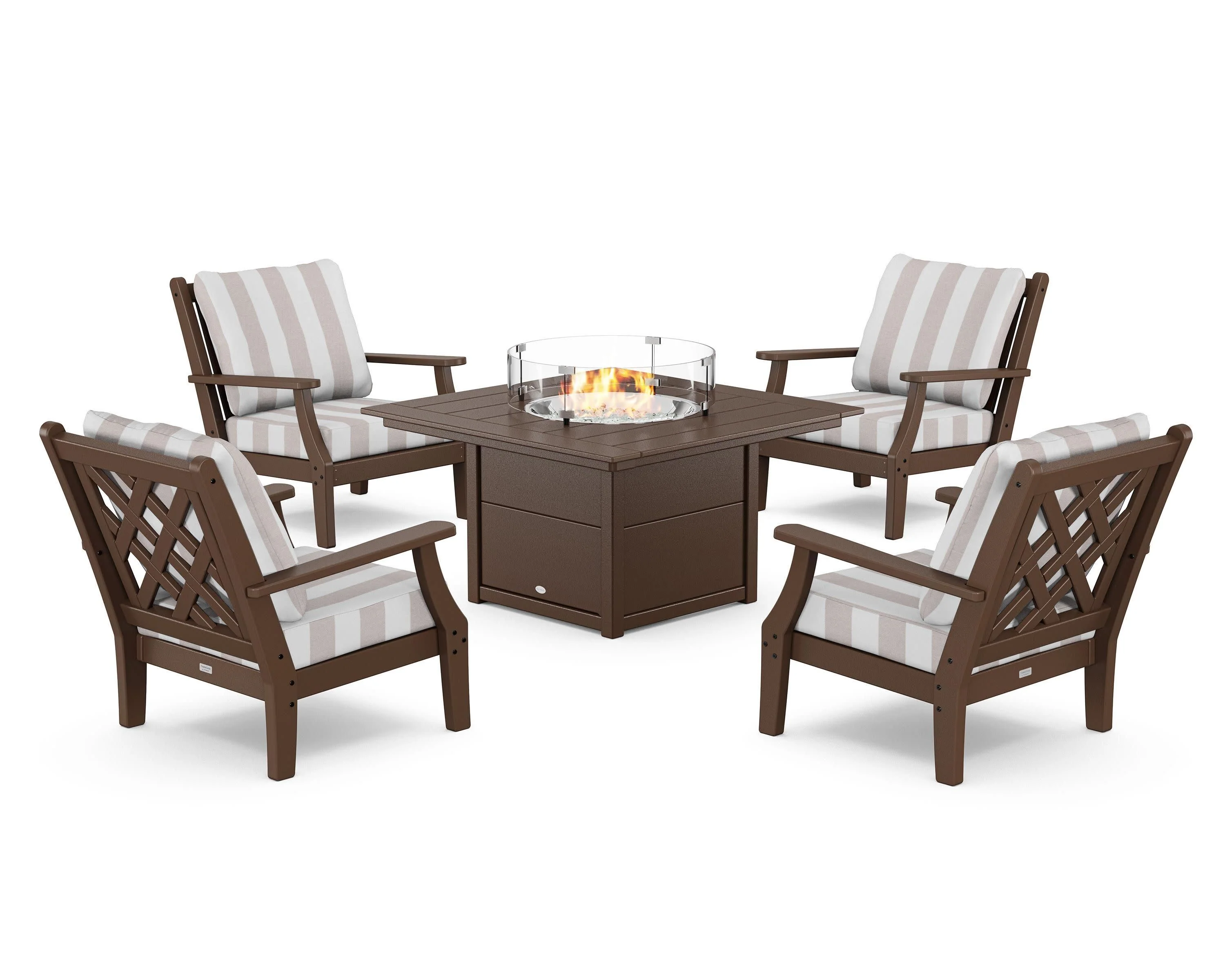 Wovendale 5-Piece Deep Seating Set with Fire Pit Table - Image 13