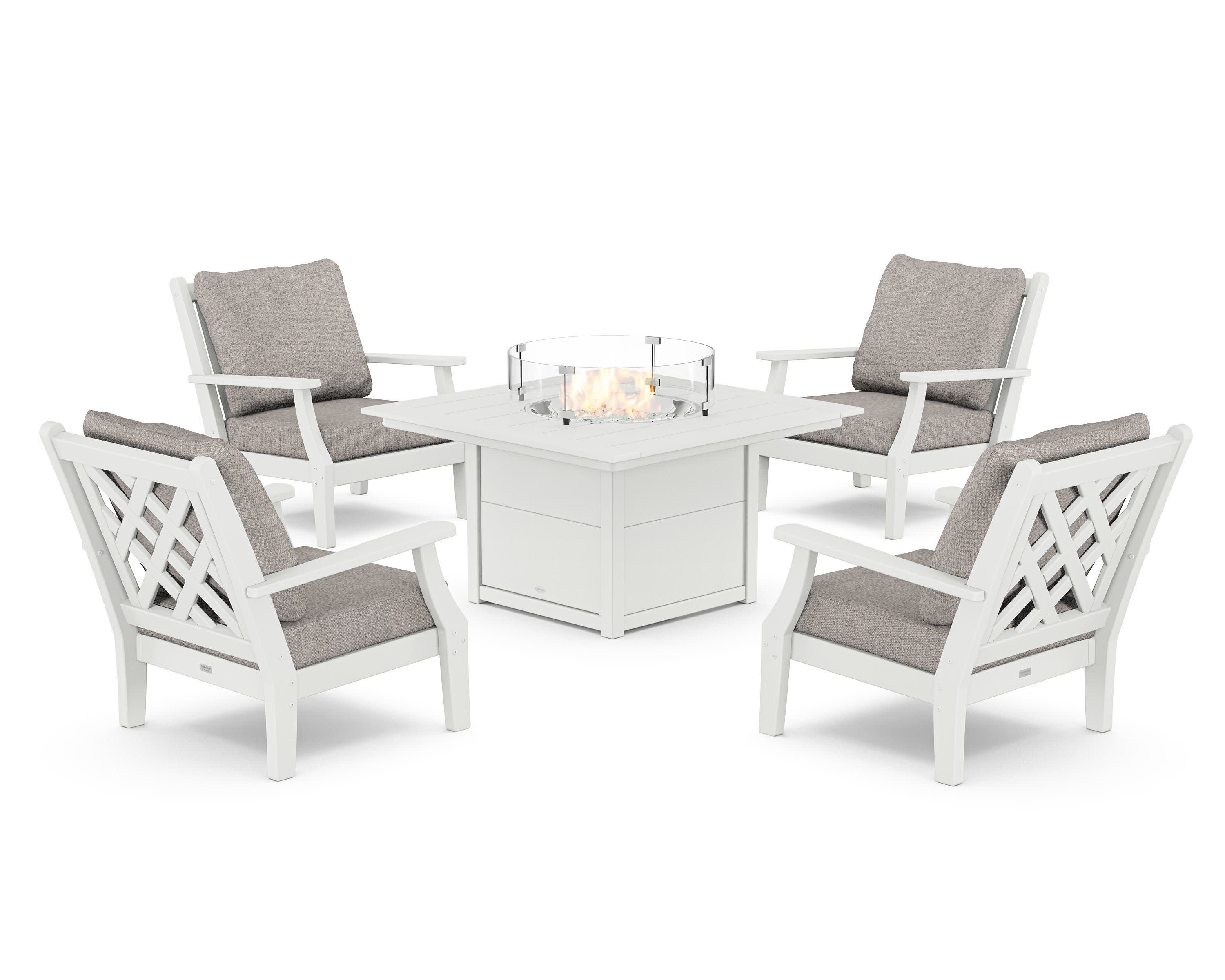 Wovendale 5-Piece Deep Seating Set with Fire Pit Table - Image 26