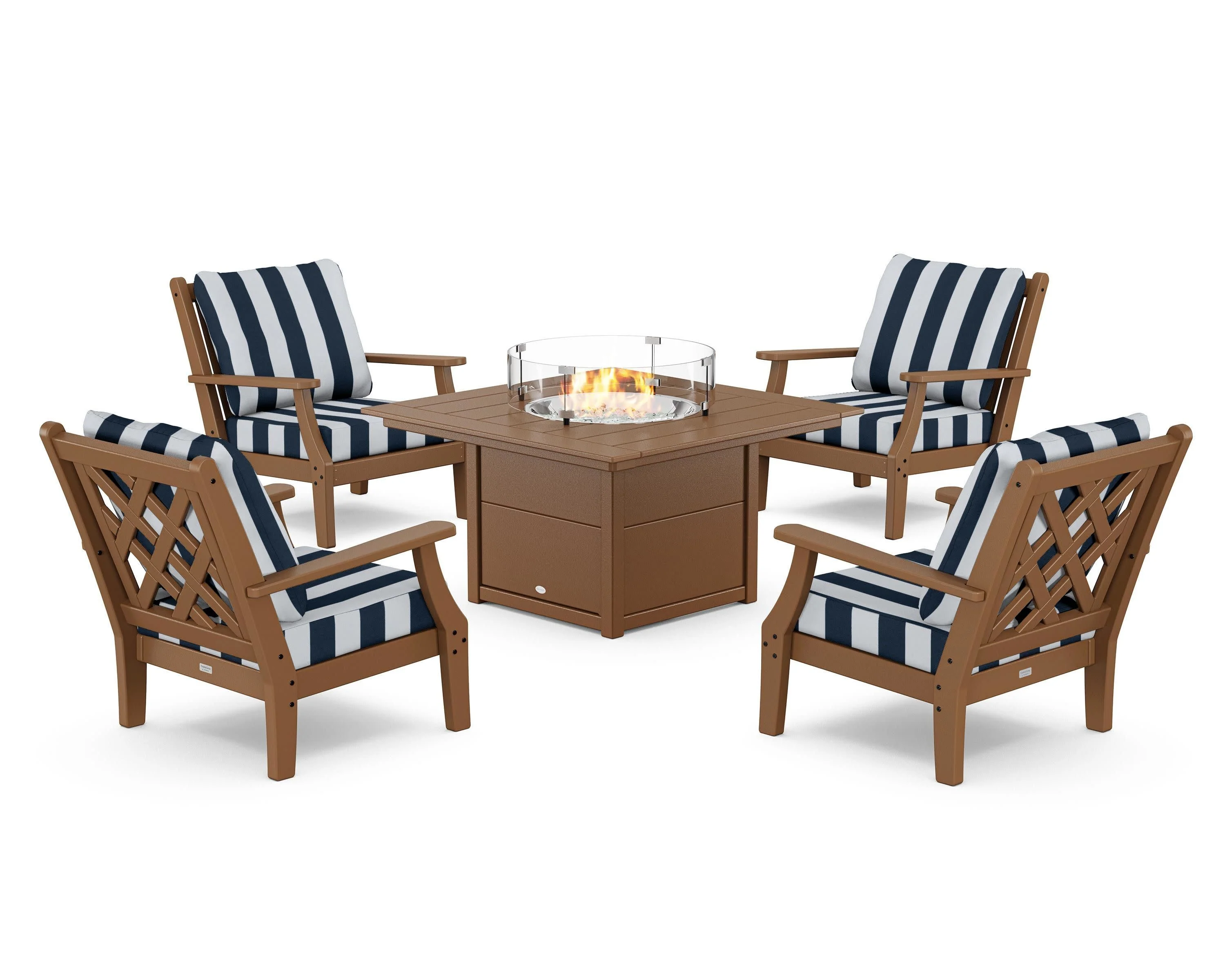 Wovendale 5-Piece Deep Seating Set with Fire Pit Table - Image 38
